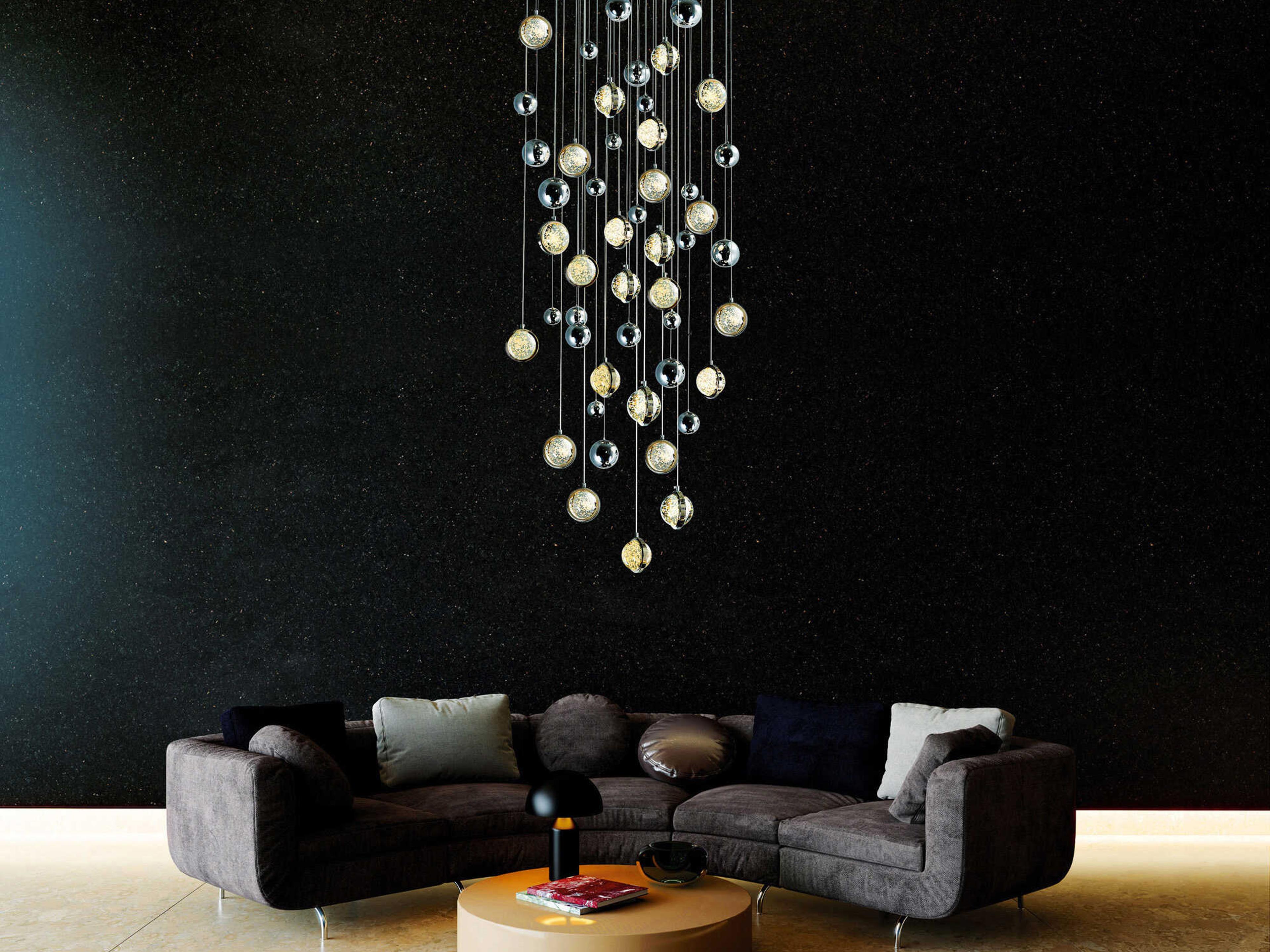 CWI Lighting Salvador Polished Nickel Globe Pendant