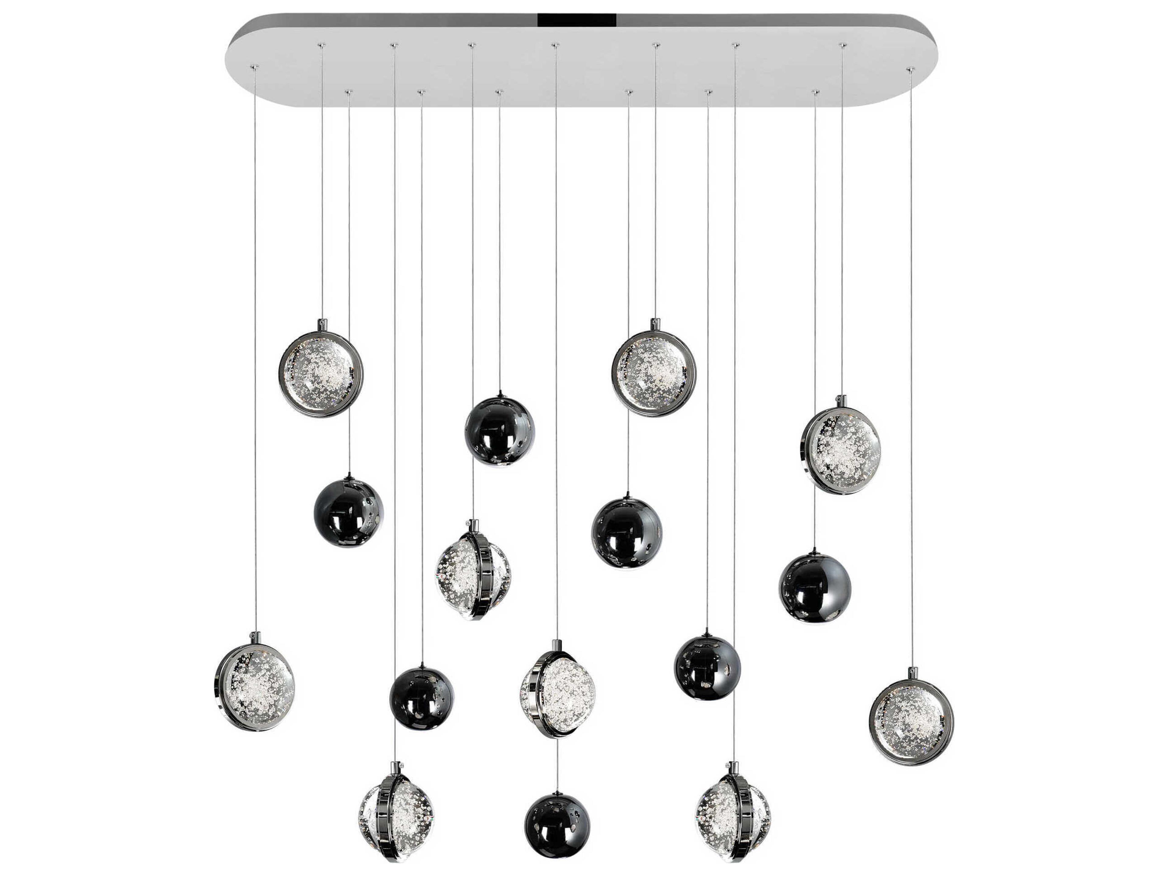 CWI Lighting Salvador Polished Nickel Globe Island Pendant