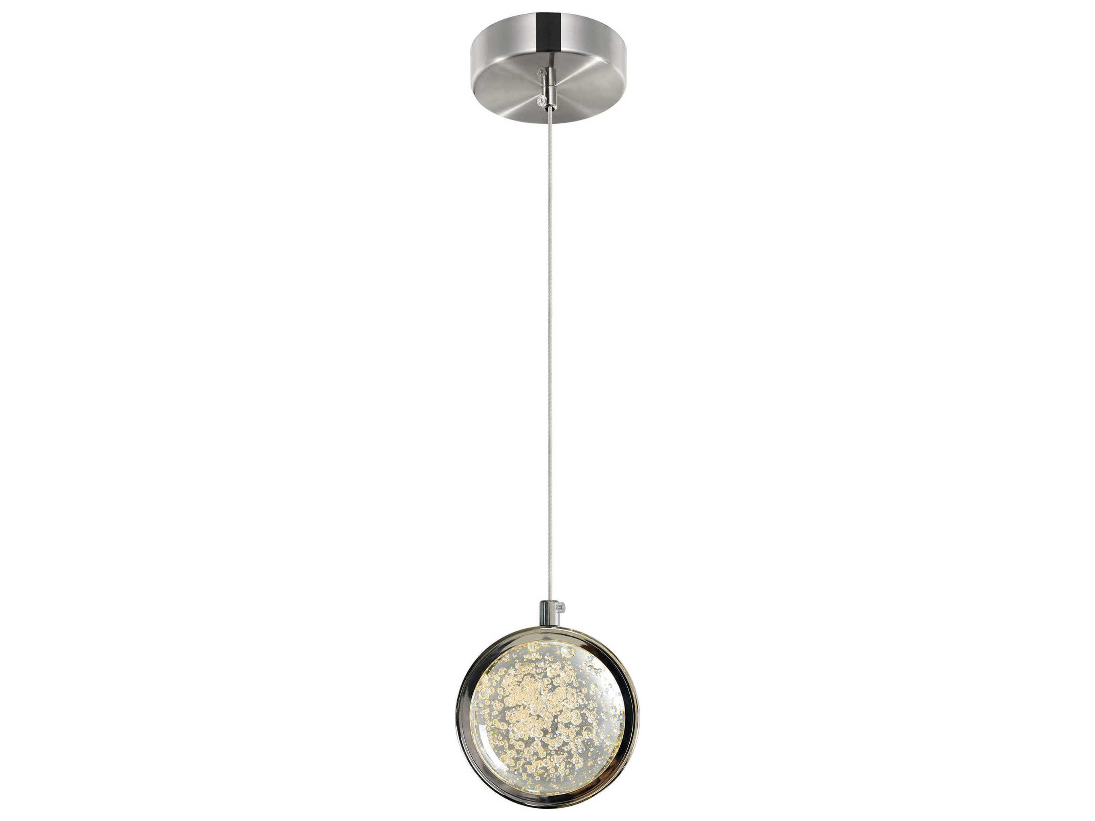 CWI Lighting Salvador Polished Nickel Globe Mini Pendant