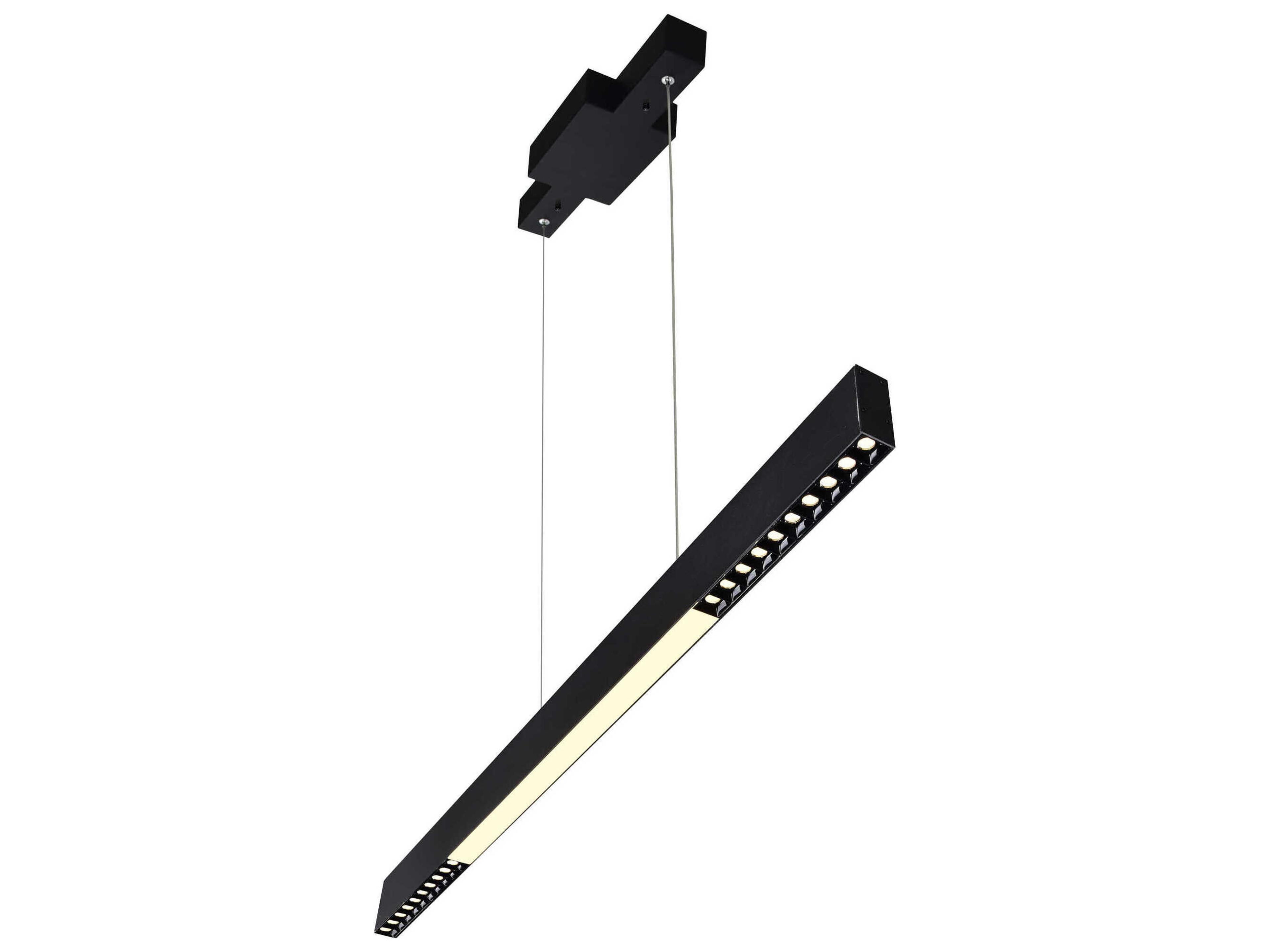 Pienza Black Linear Island Pendant