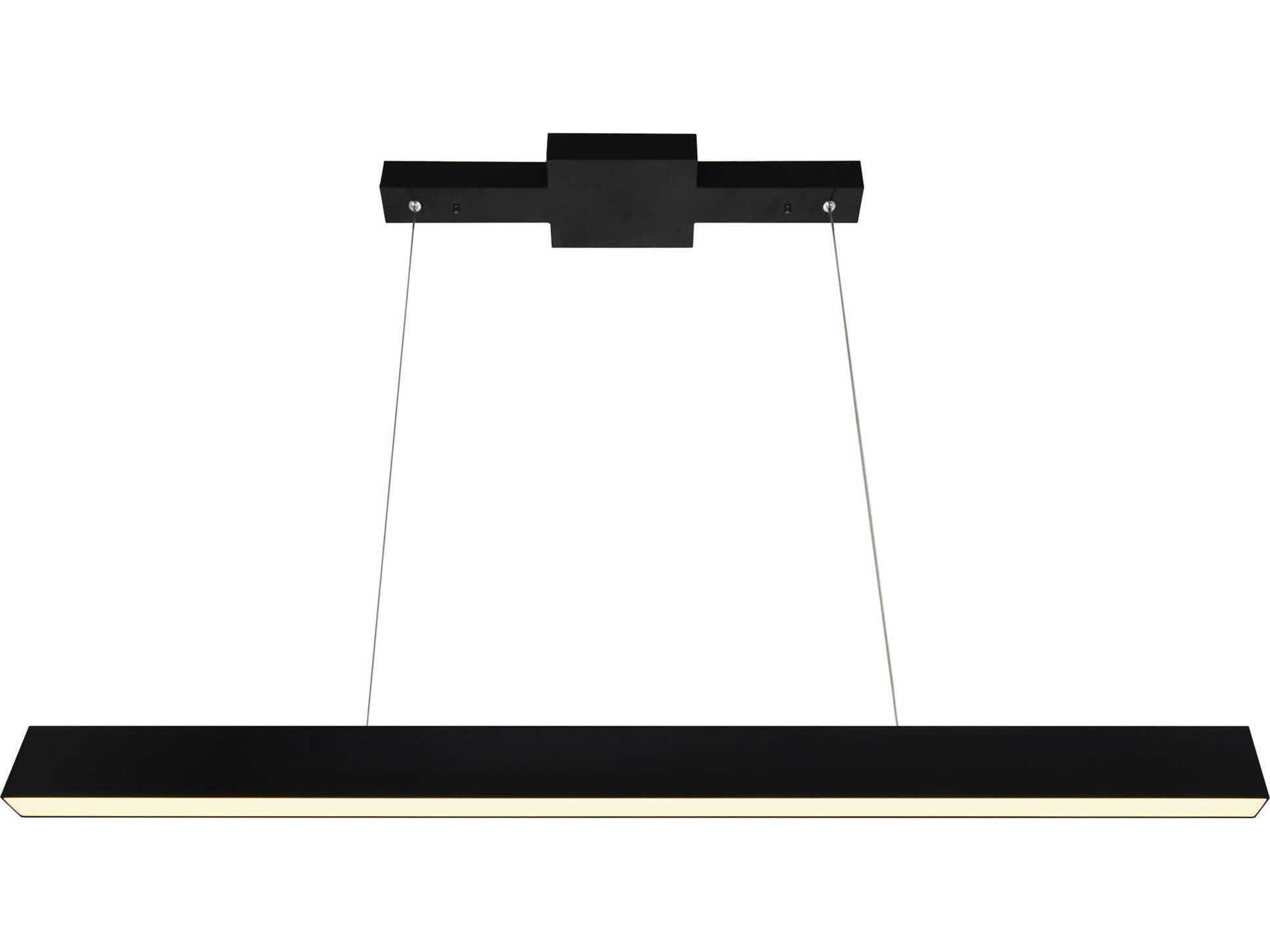 Pienza Black Linear Island Pendant