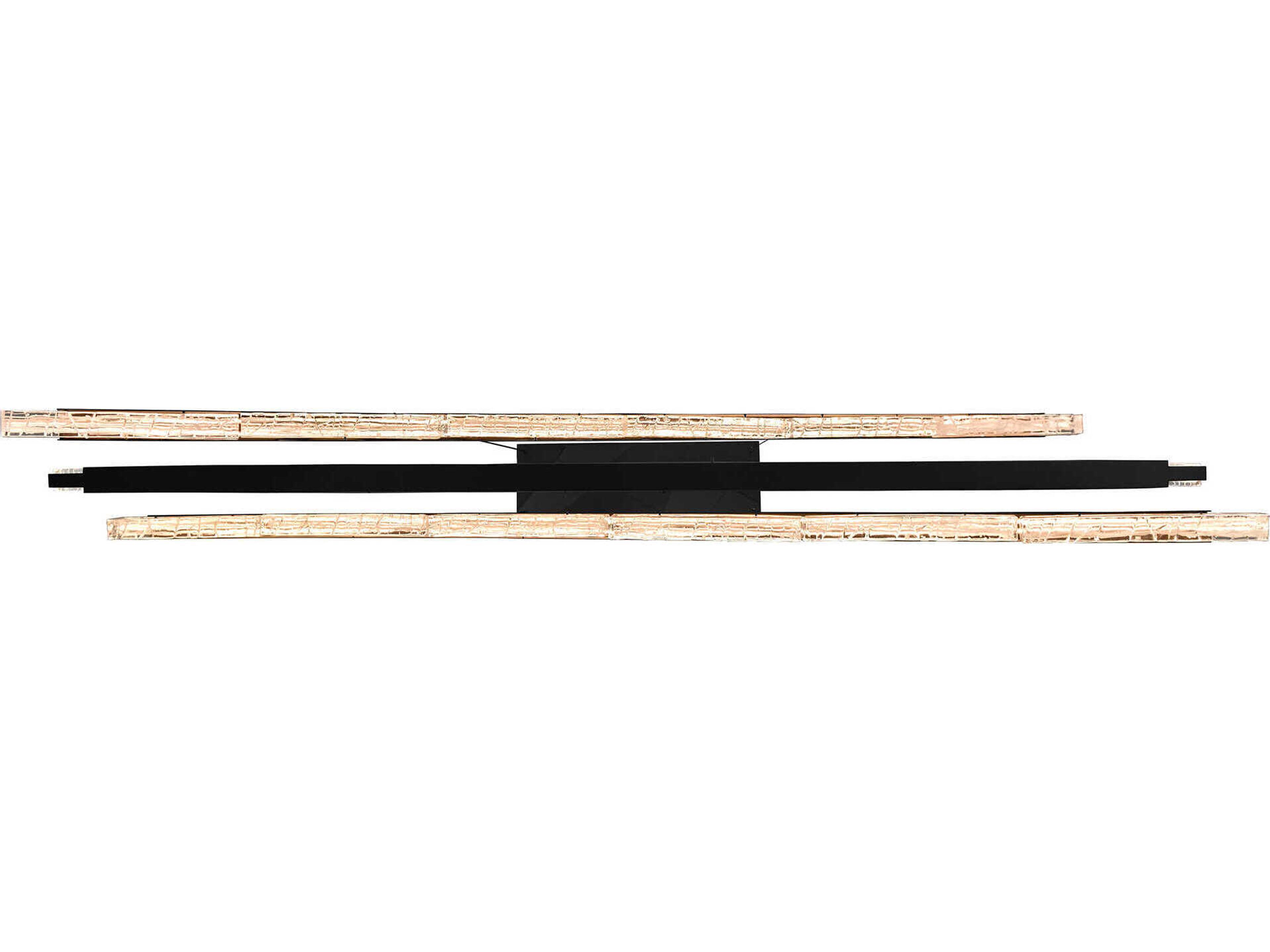 CWI Lighting Saber Black Linear Island Pendant