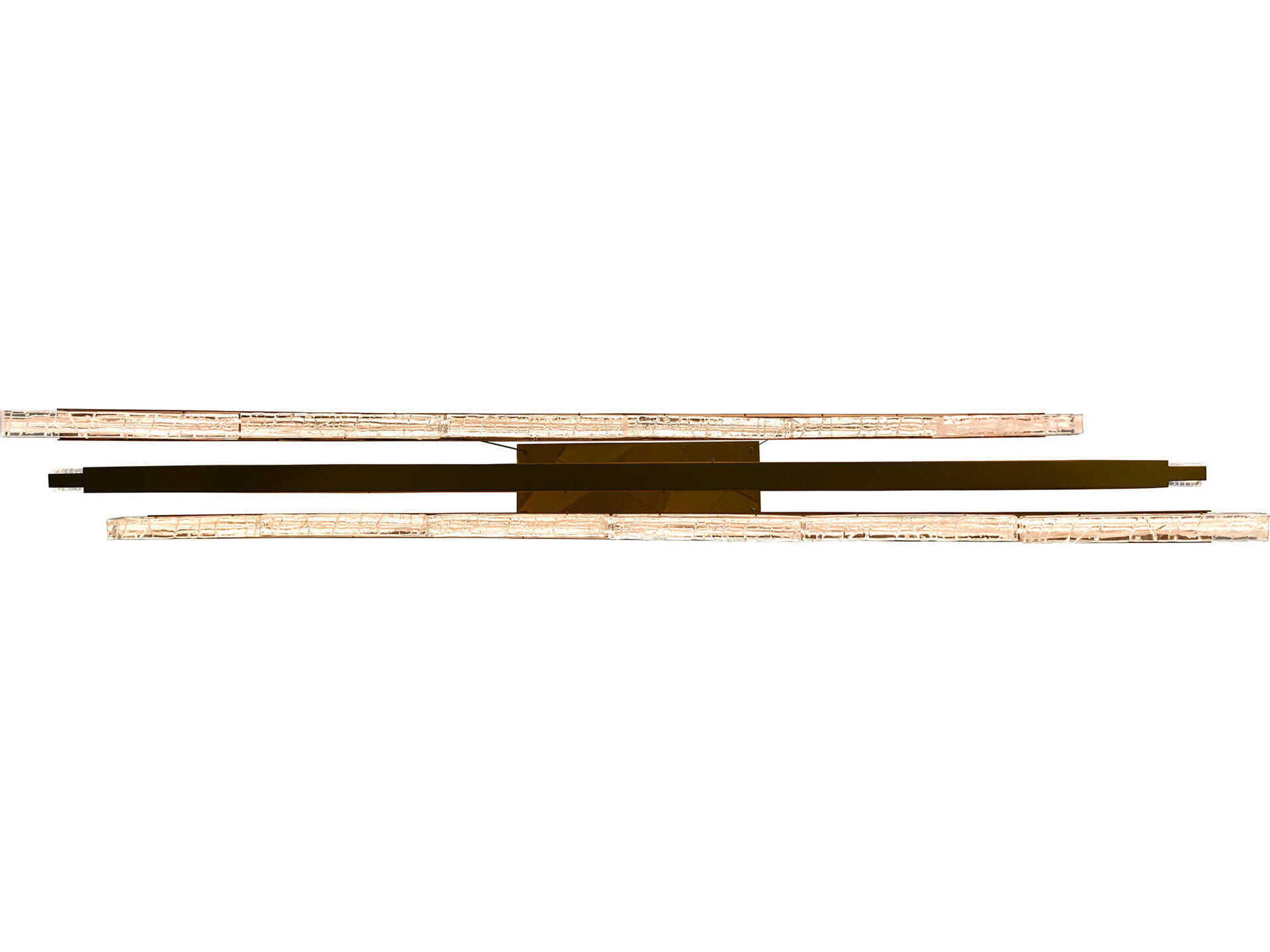 CWI Lighting Saber Brass Linear Island Pendant