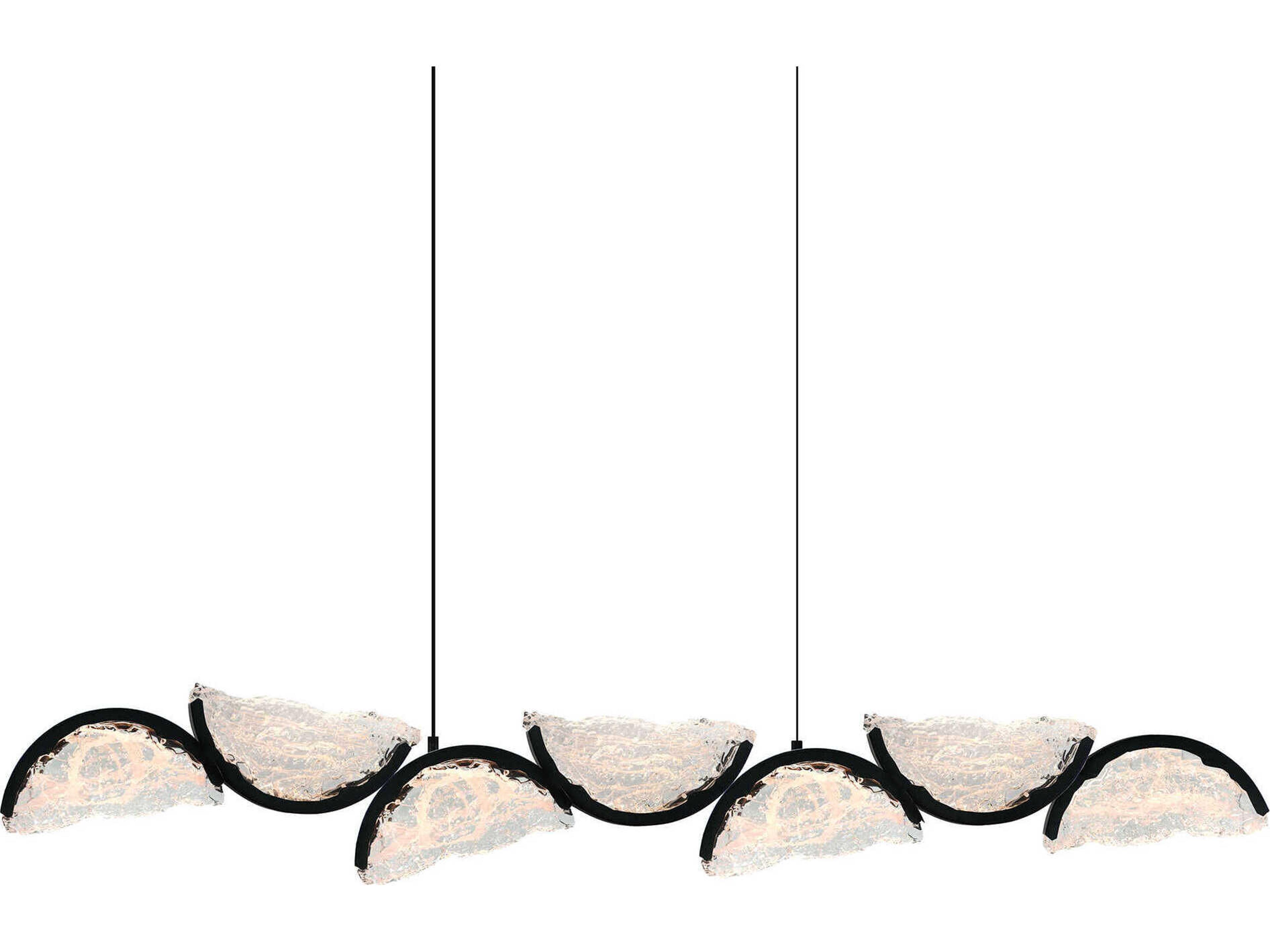 CWI Lighting Moon Black Island Pendant