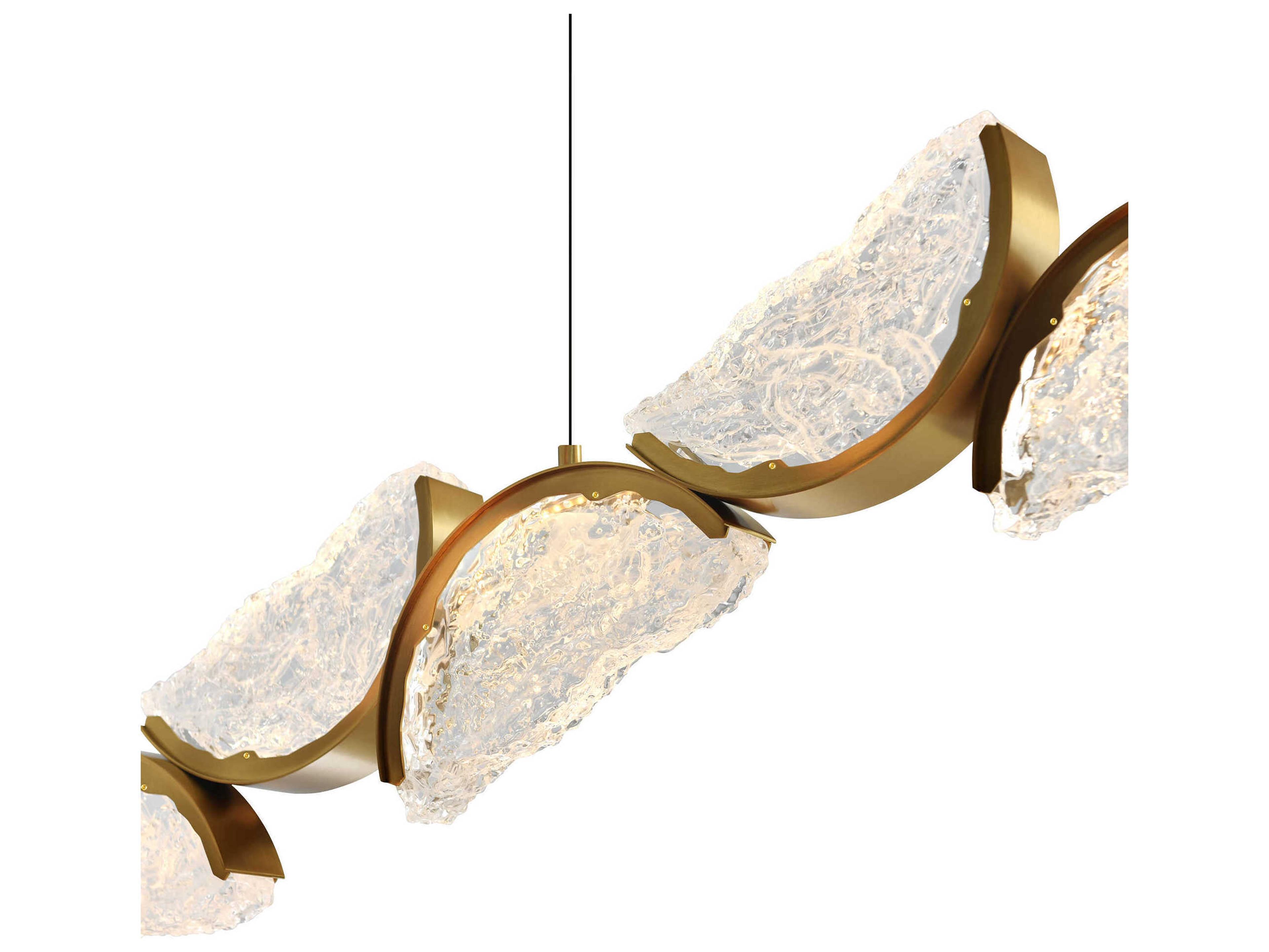 CWI Lighting Moon Brass Island Pendant