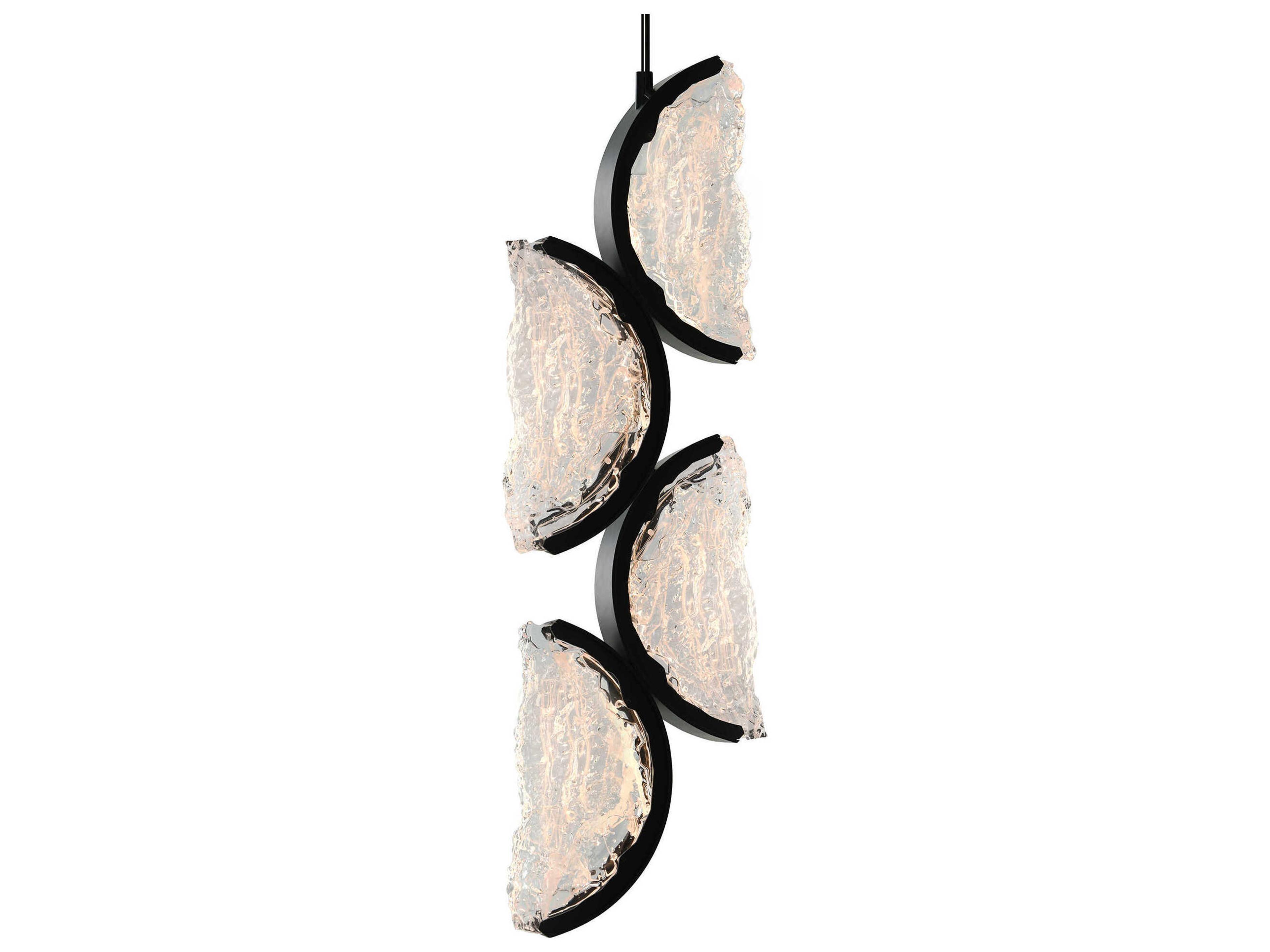 CWI Lighting Moon Black Mini Pendant