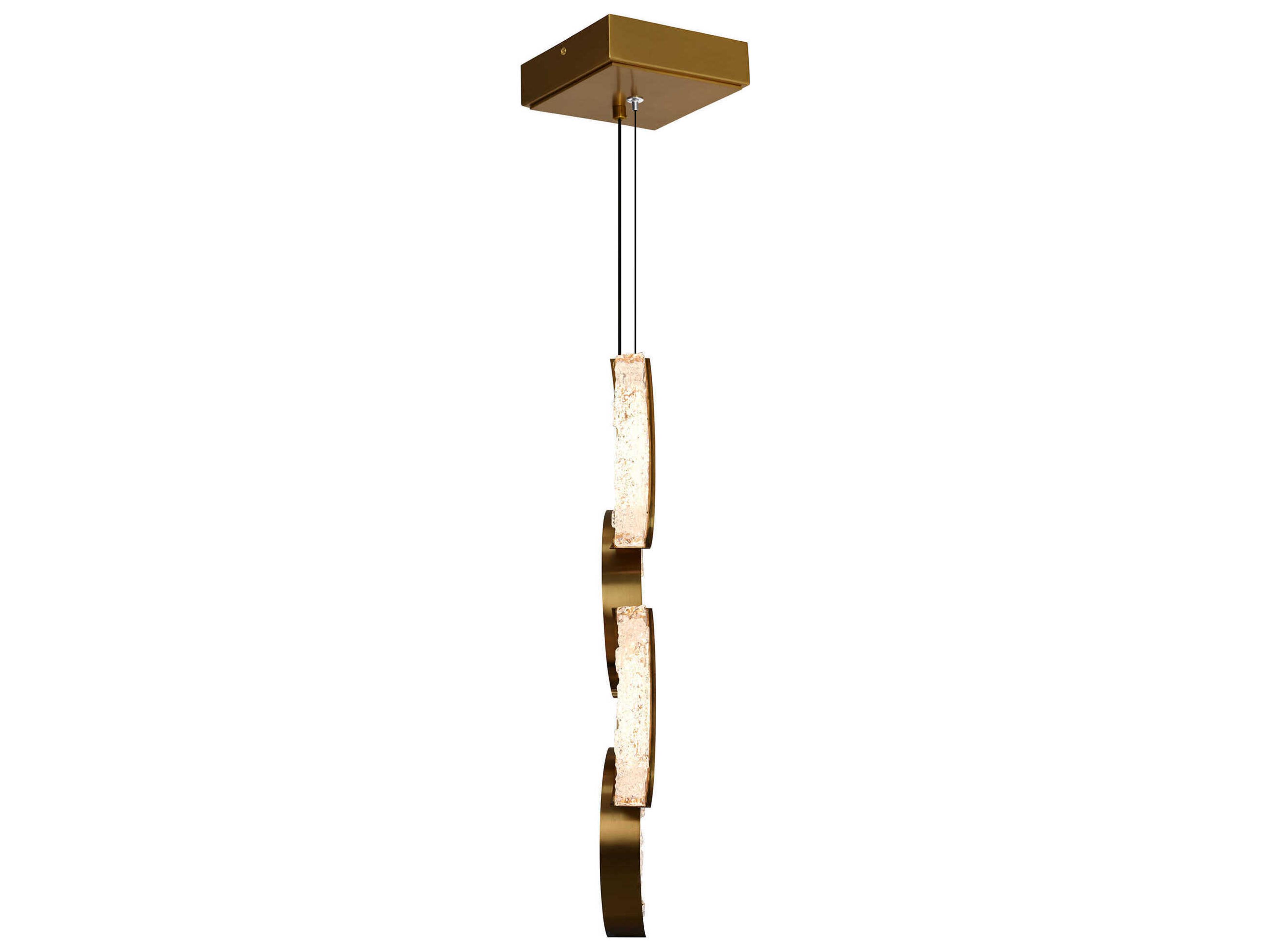 CWI Lighting Moon Brass Mini Pendant