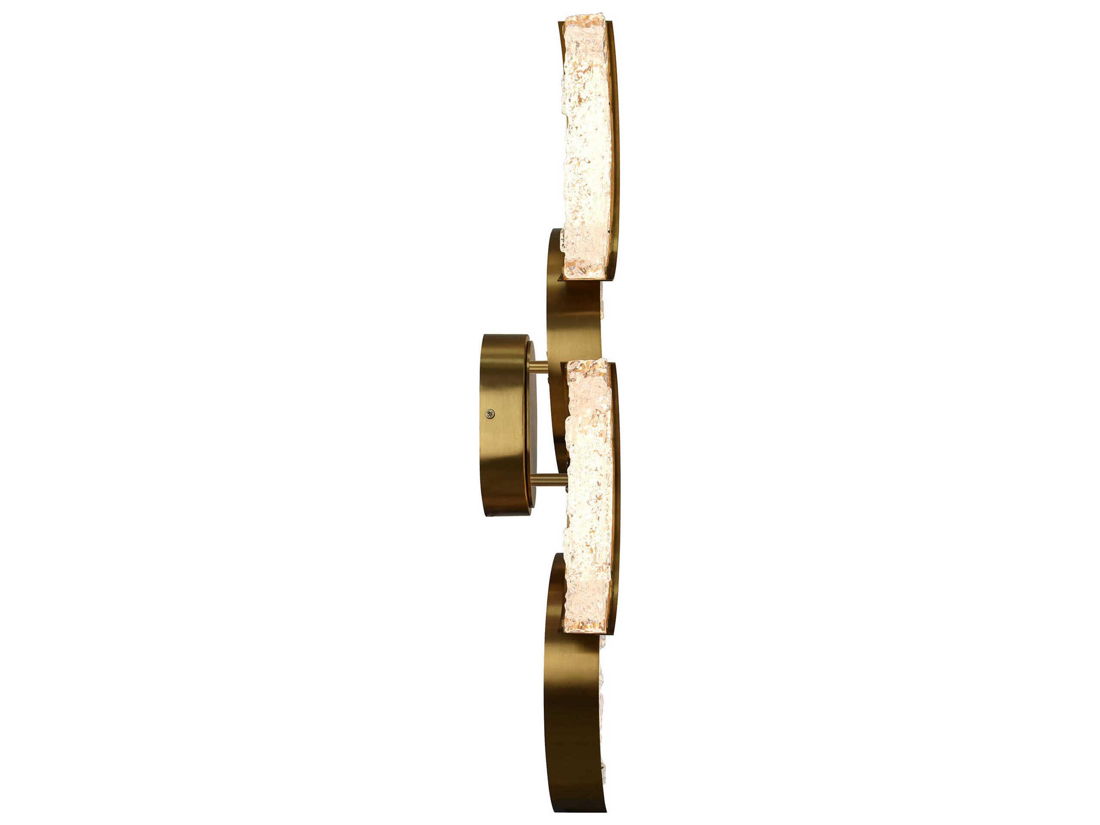 CWI Lighting Moon Brass Wall Sconce