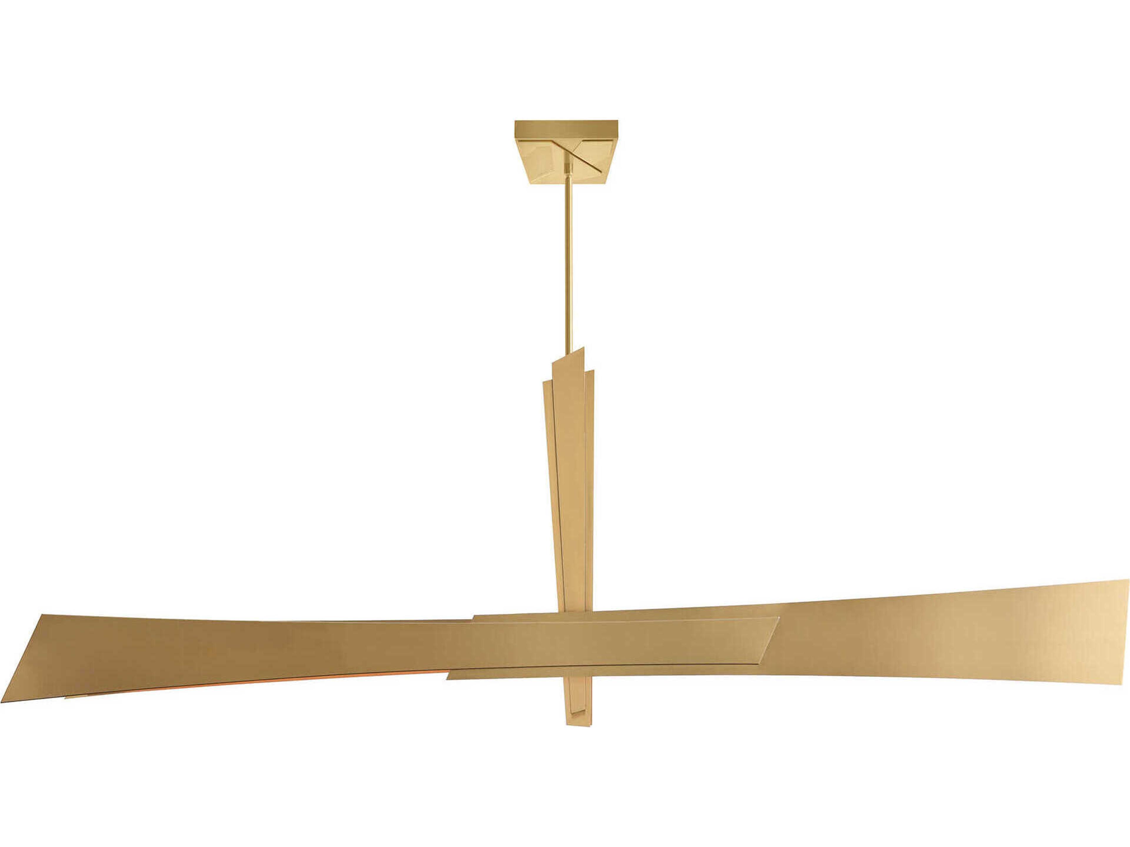 Solara Brass Linear Island Pendant