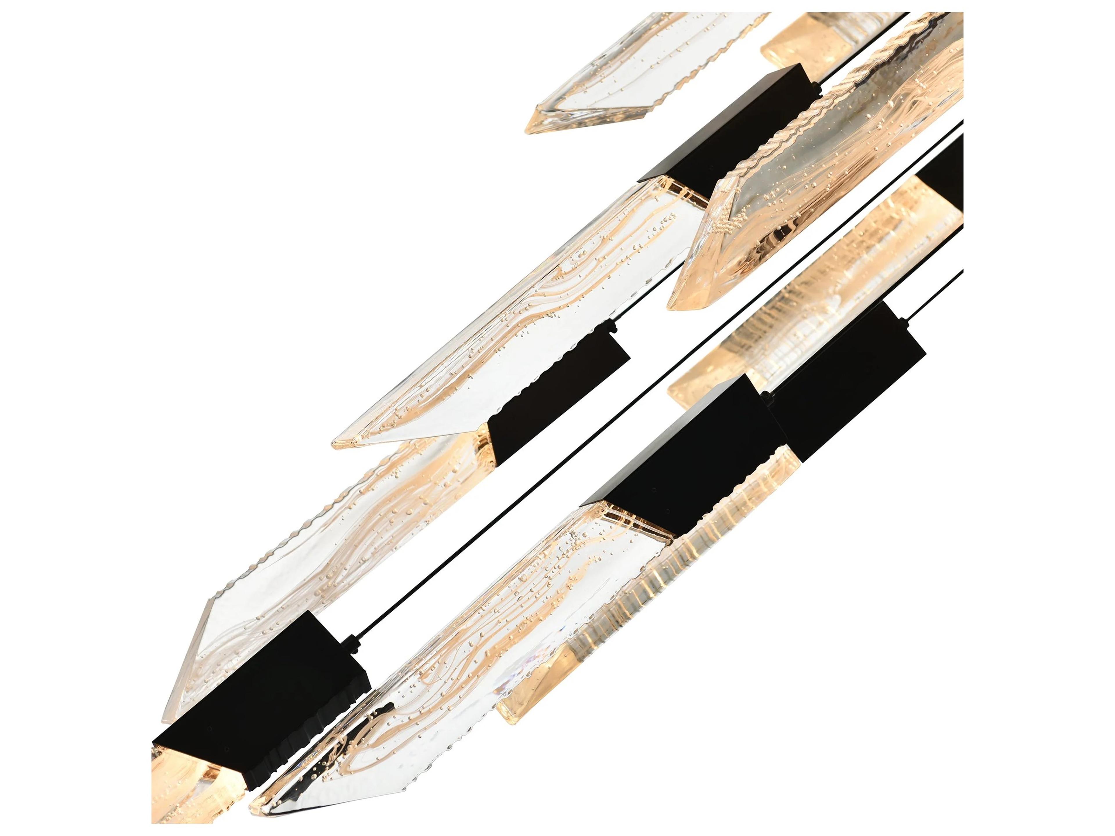 CWI Lighting Petra Black LED Tiered Pendant