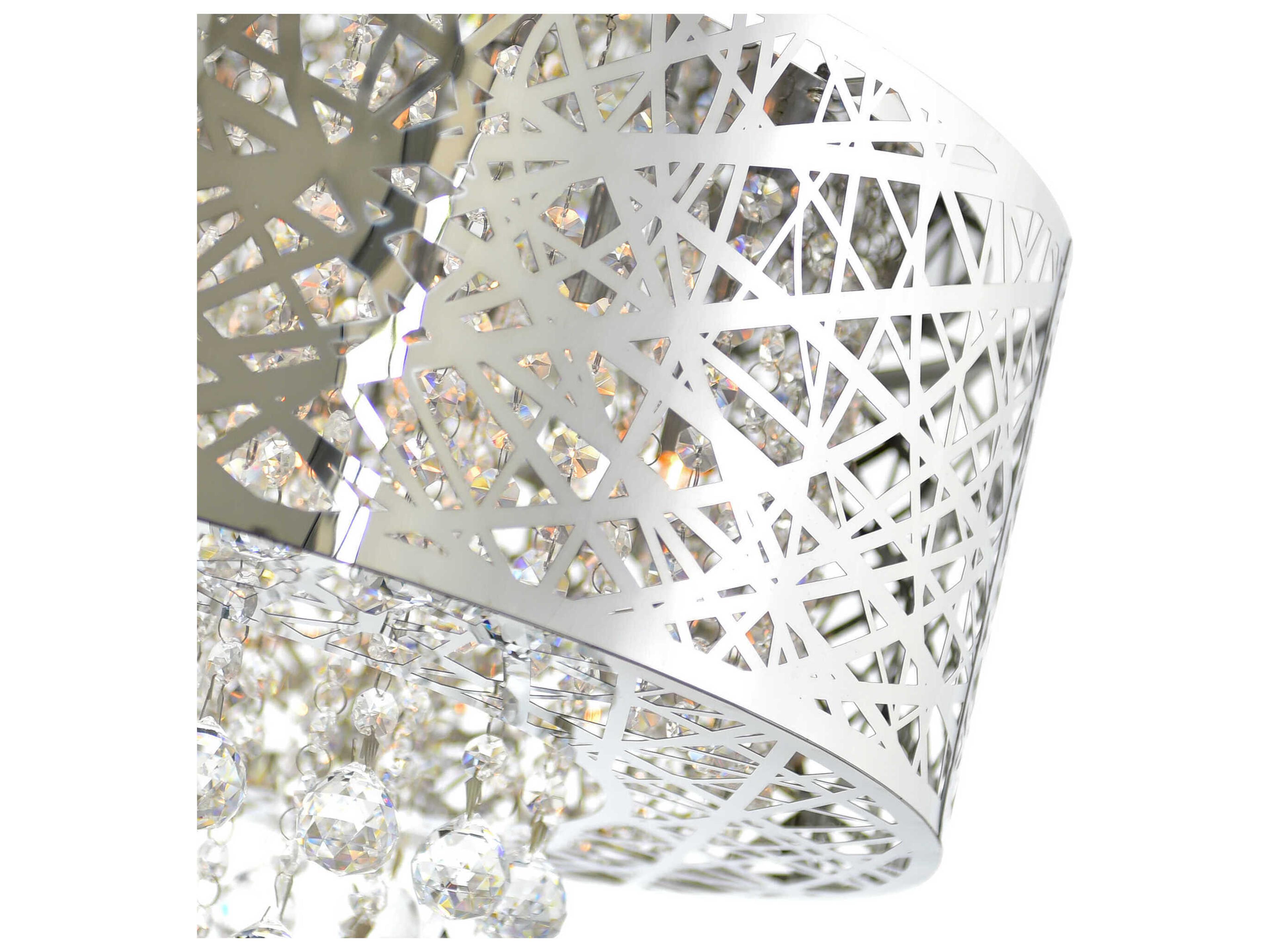 CWI Lighting Eternity 9-Light Stainless Steel Chandelier