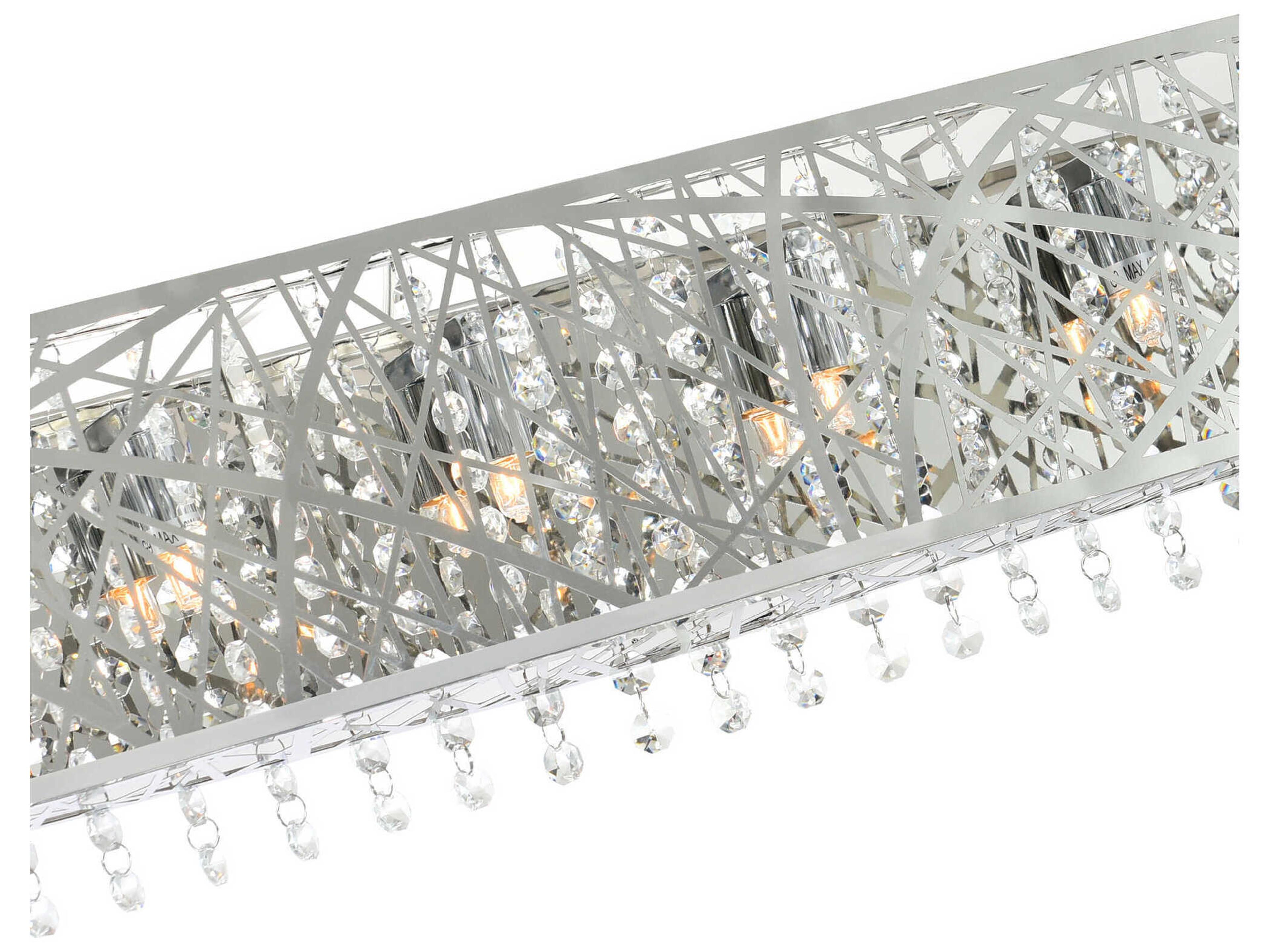 CWI Lighting Eternity 6-Light Stainless Steel Vanity Light