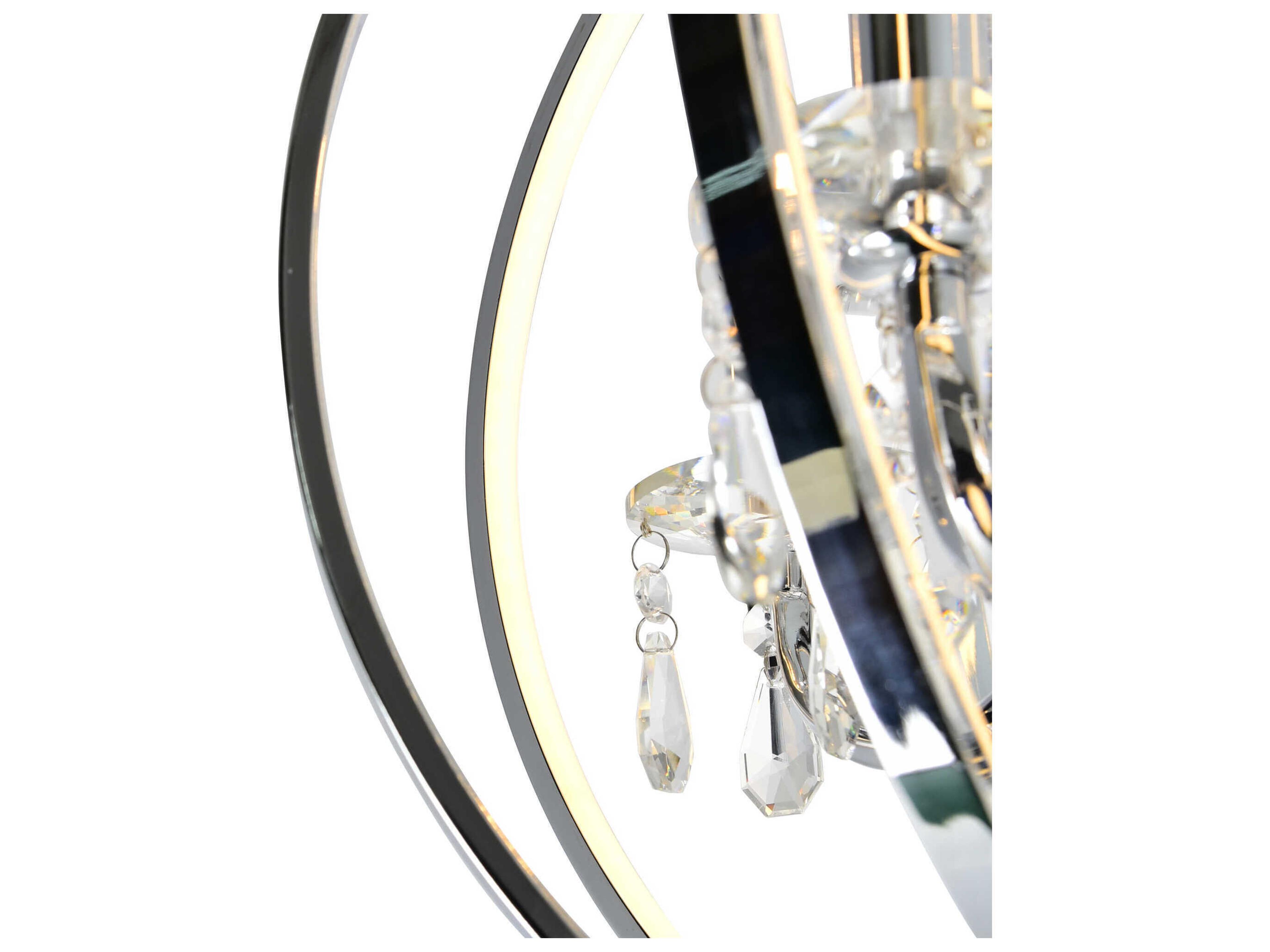 CWI Lighting Abia 4-Light Chrome Globe Chandelier