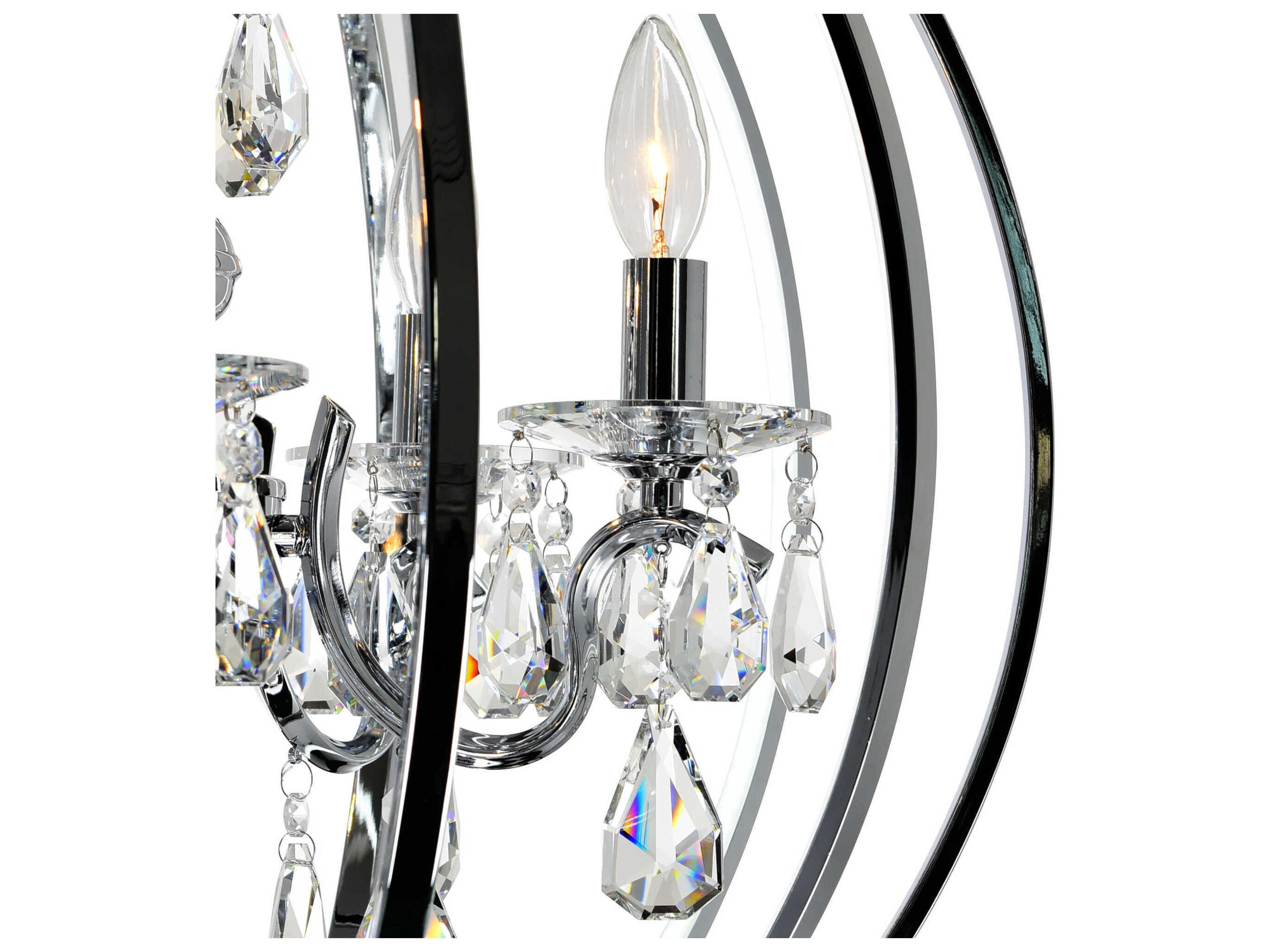 CWI Lighting Abia 5-Light Chrome Globe Chandelier
