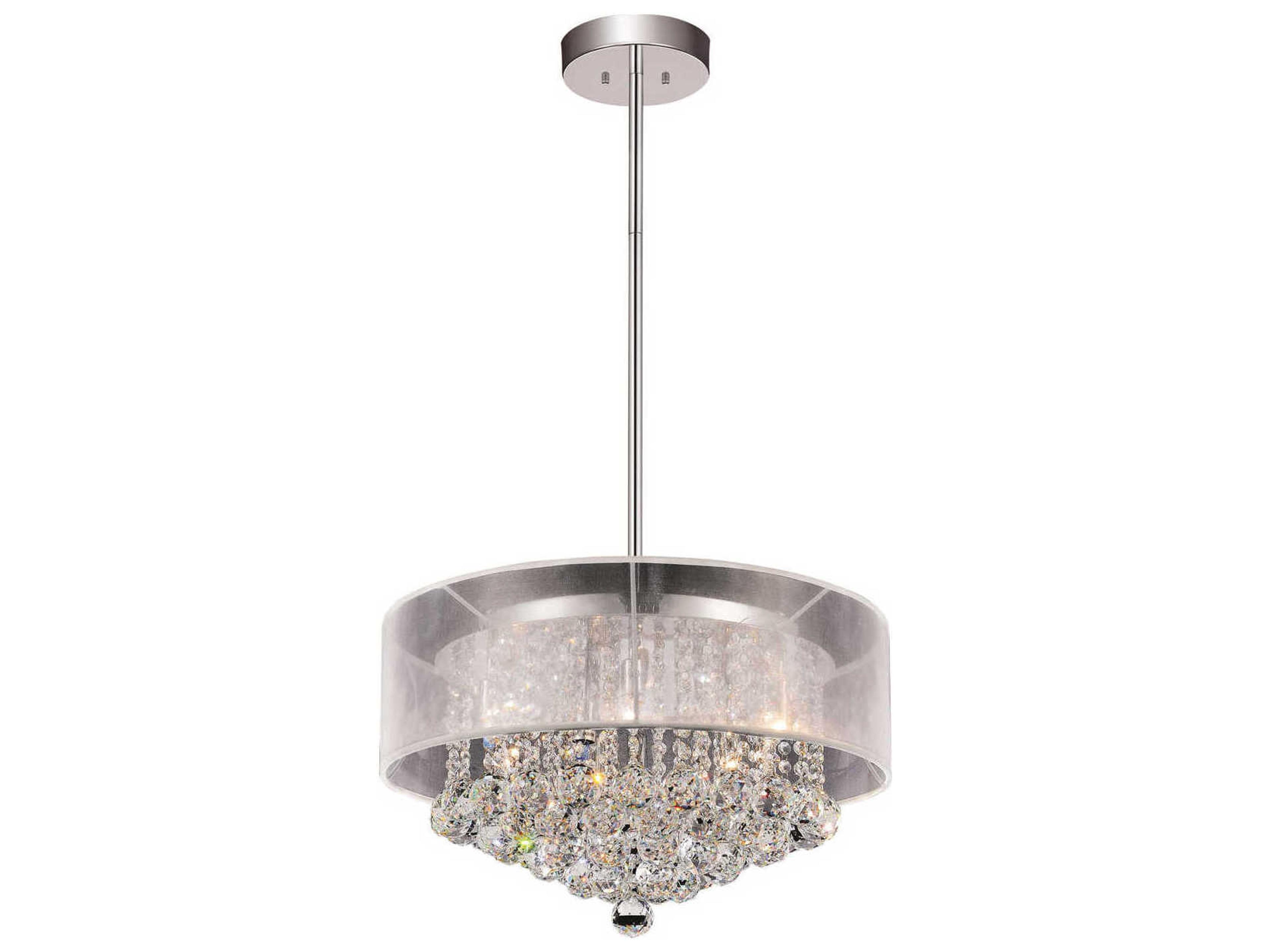 Radiant 9-Light Chrome Traditional Drum Pendant