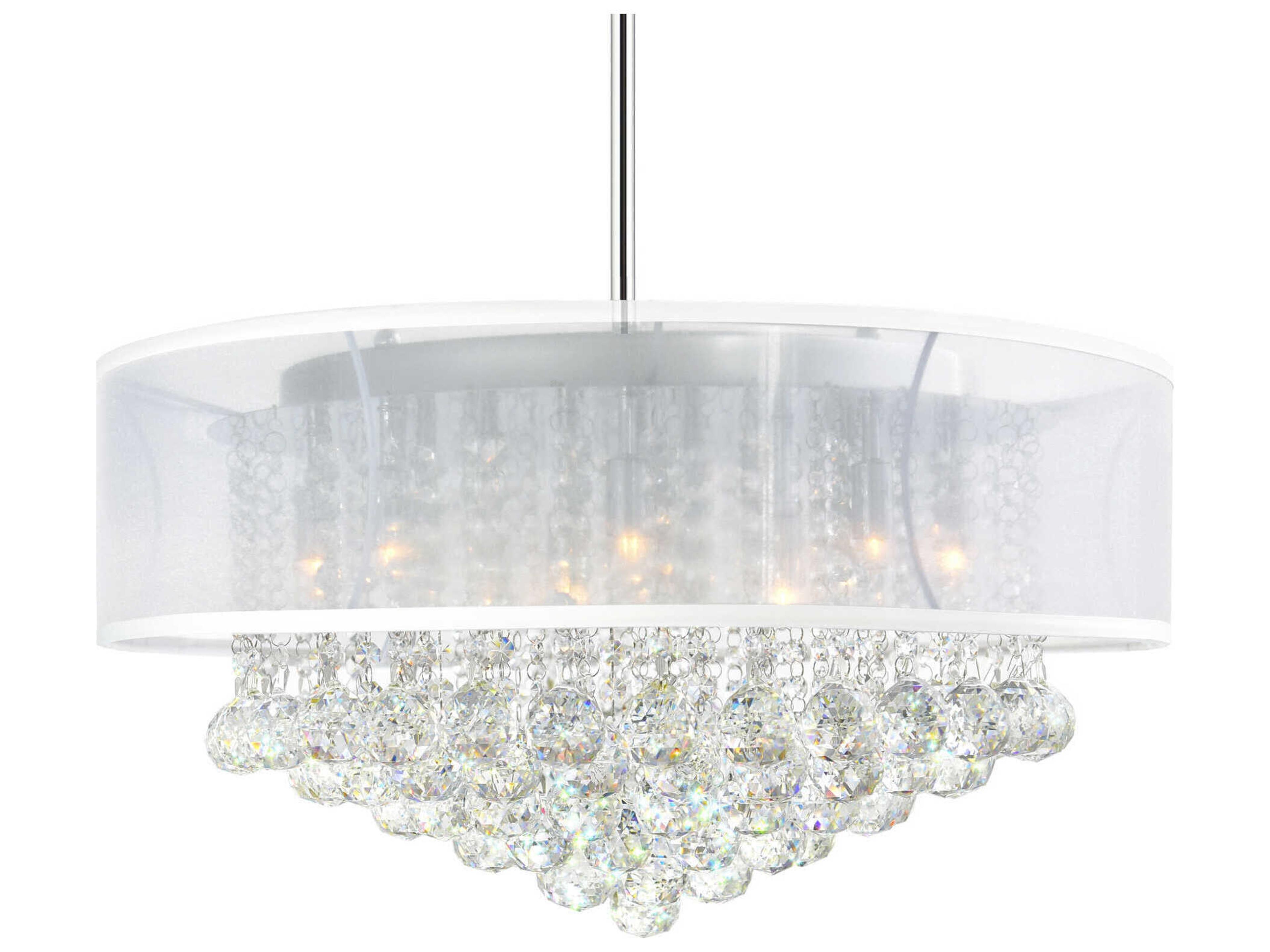 CWI Lighting Radiant 12-Light Chrome Traditional Pendant