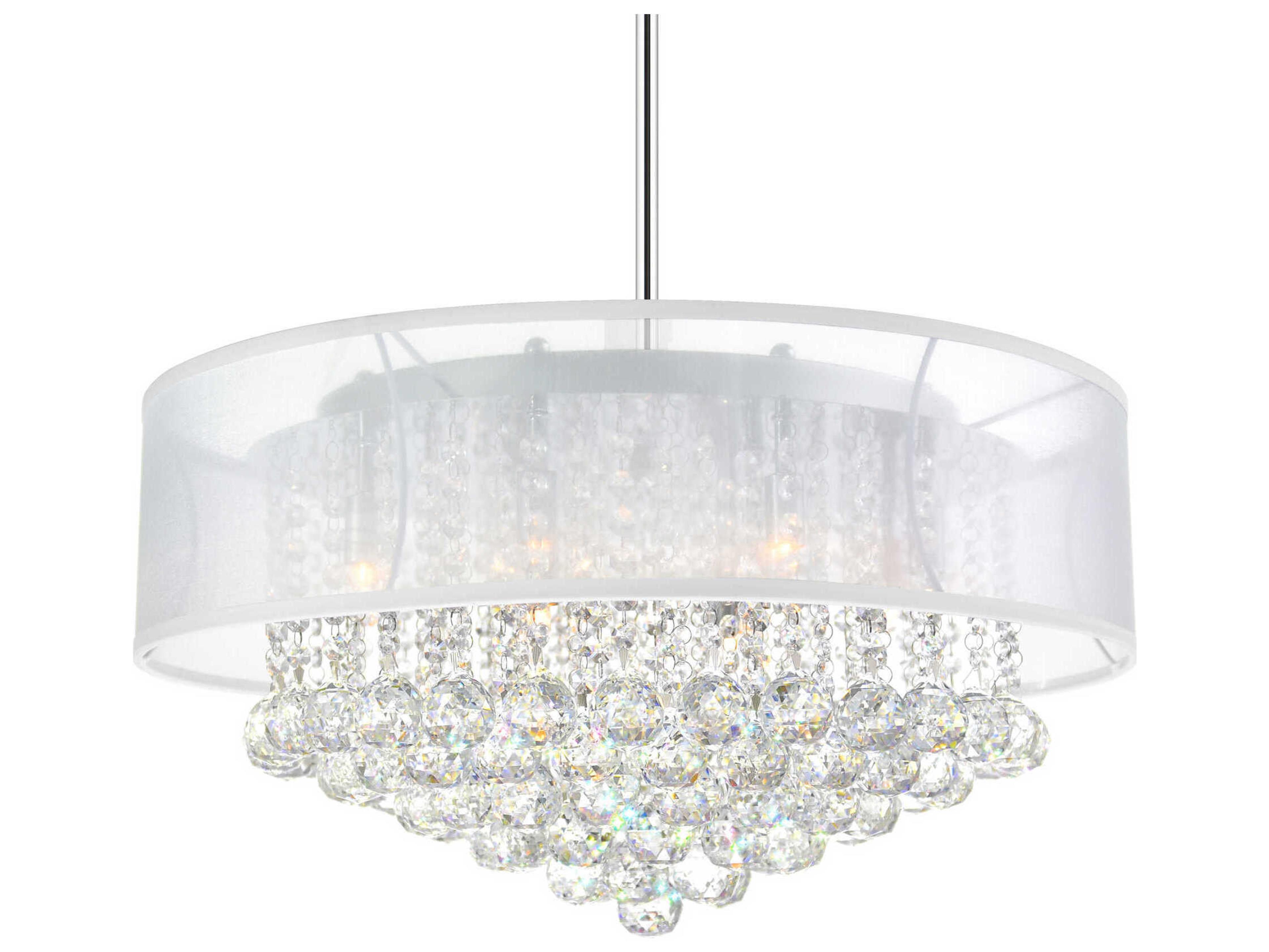 CWI Lighting Radiant 12-Light Chrome Traditional Pendant