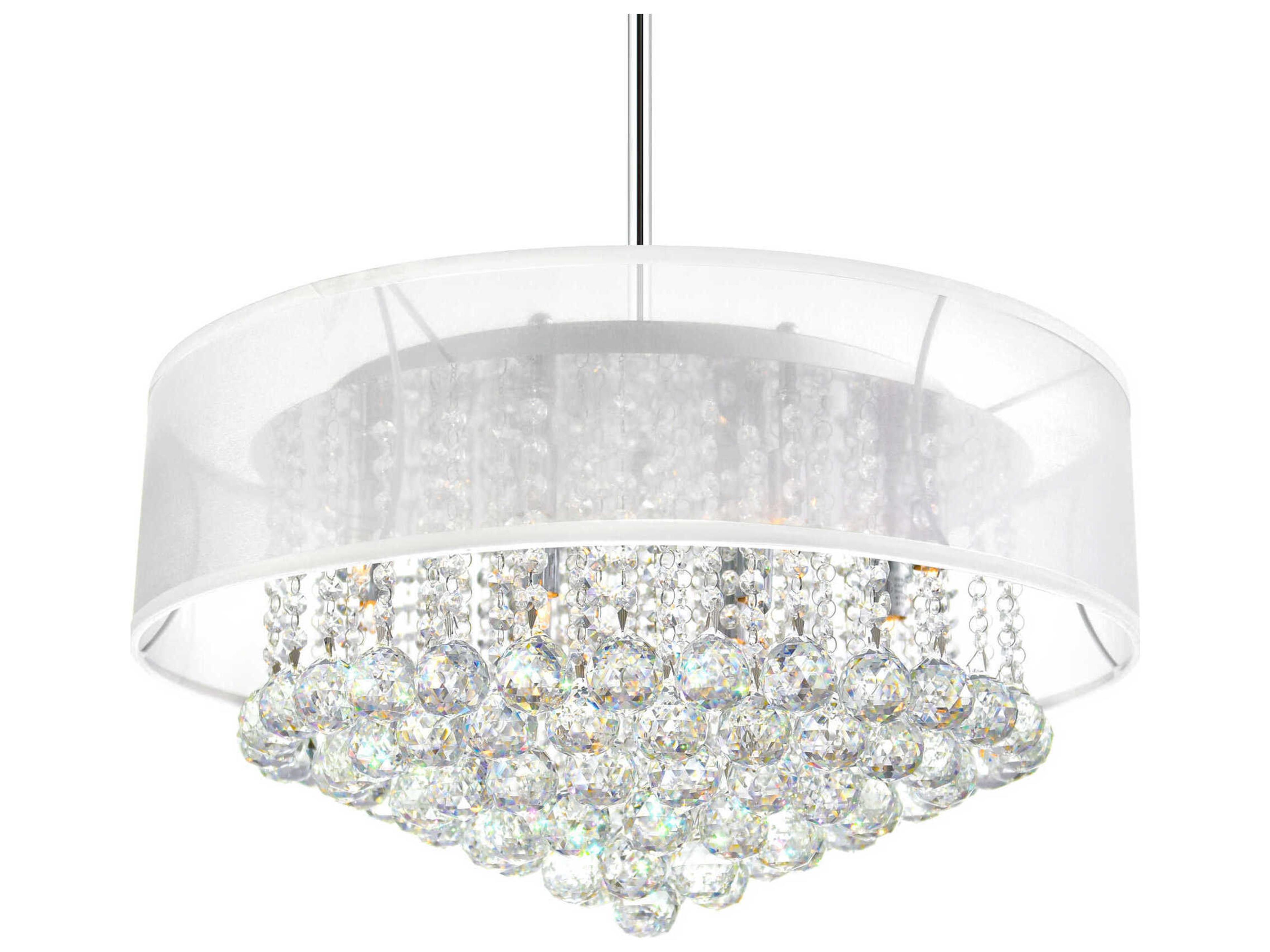 CWI Lighting Radiant 12-Light Chrome Traditional Pendant