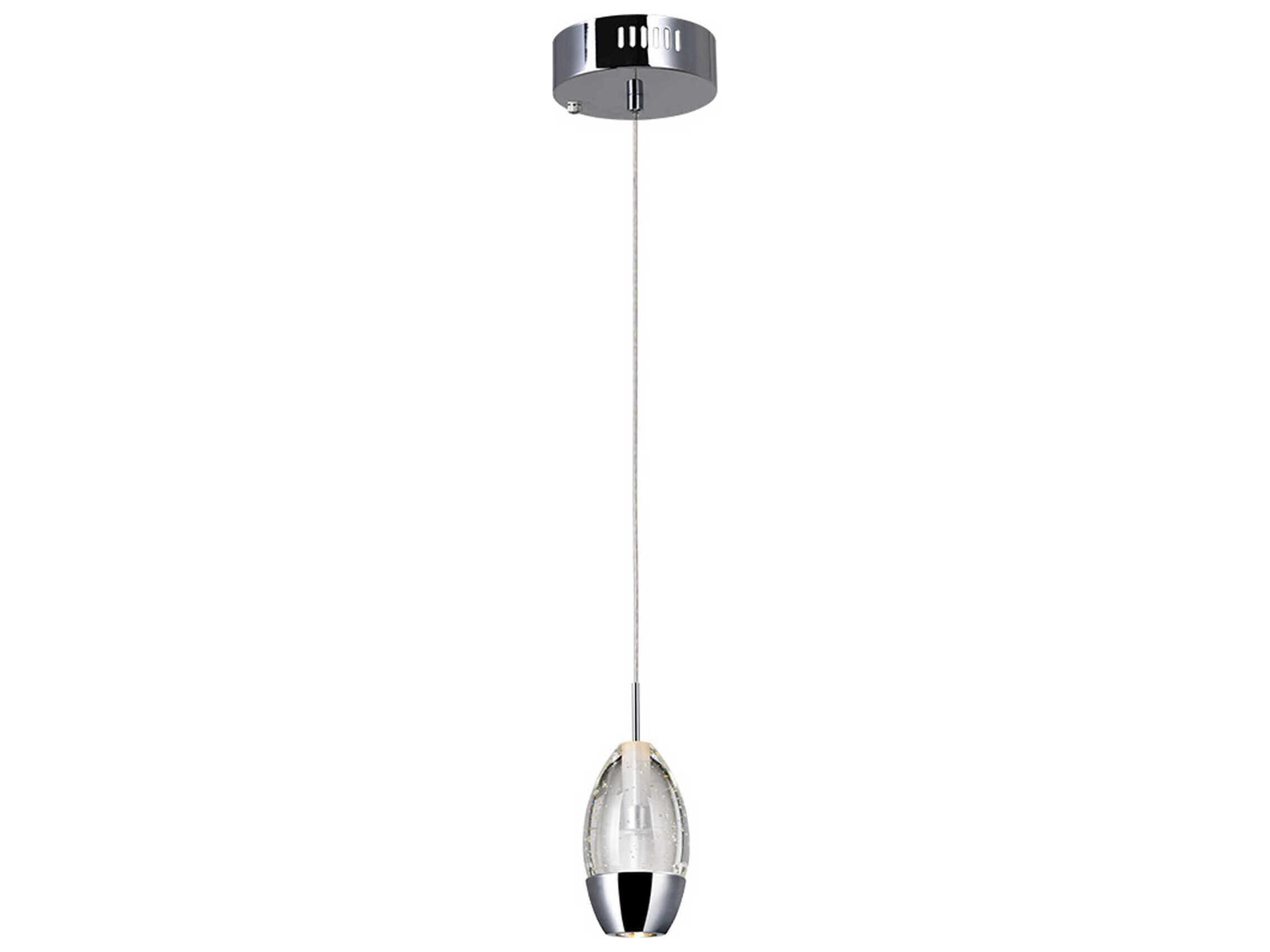 Perrier 1-Light Chrome Mini Pendant