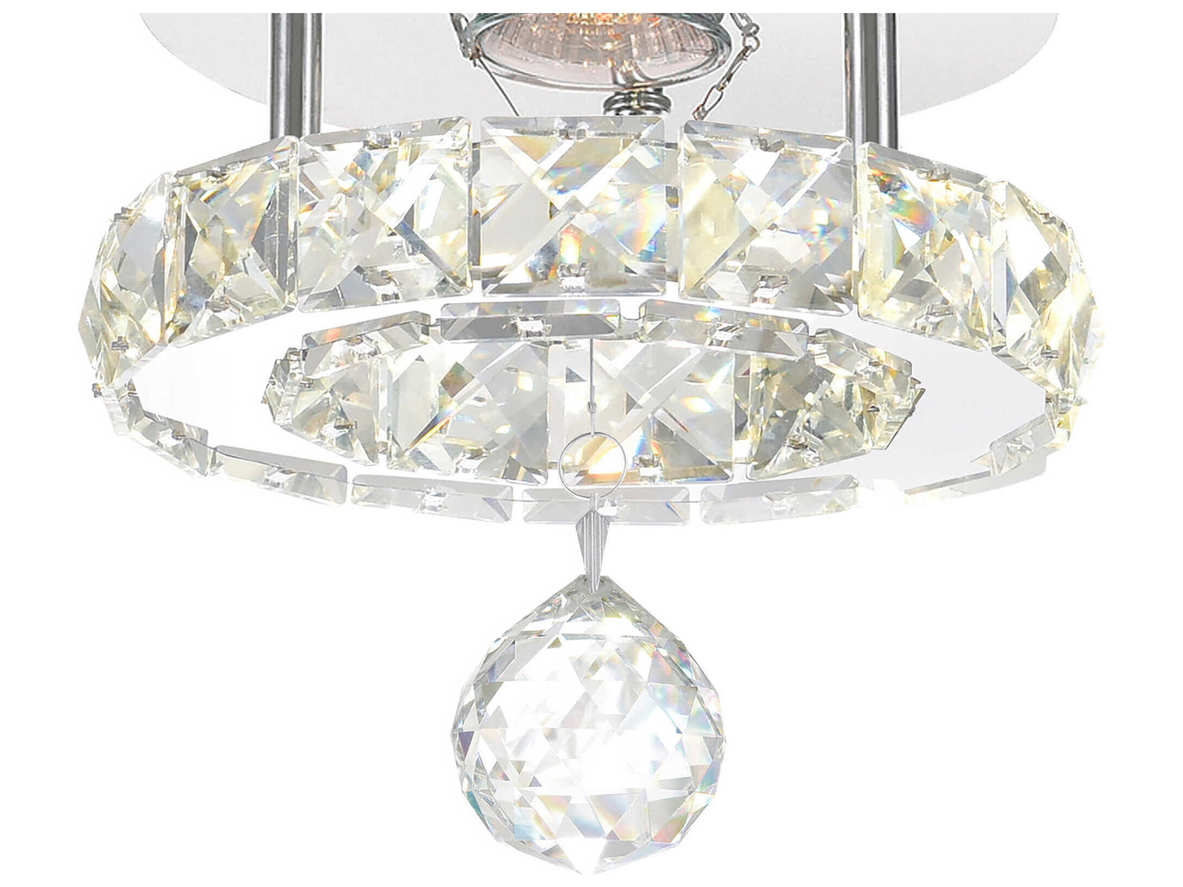 CWI Lighting Ring 1-Light Stainless Steel Round Flush Mount