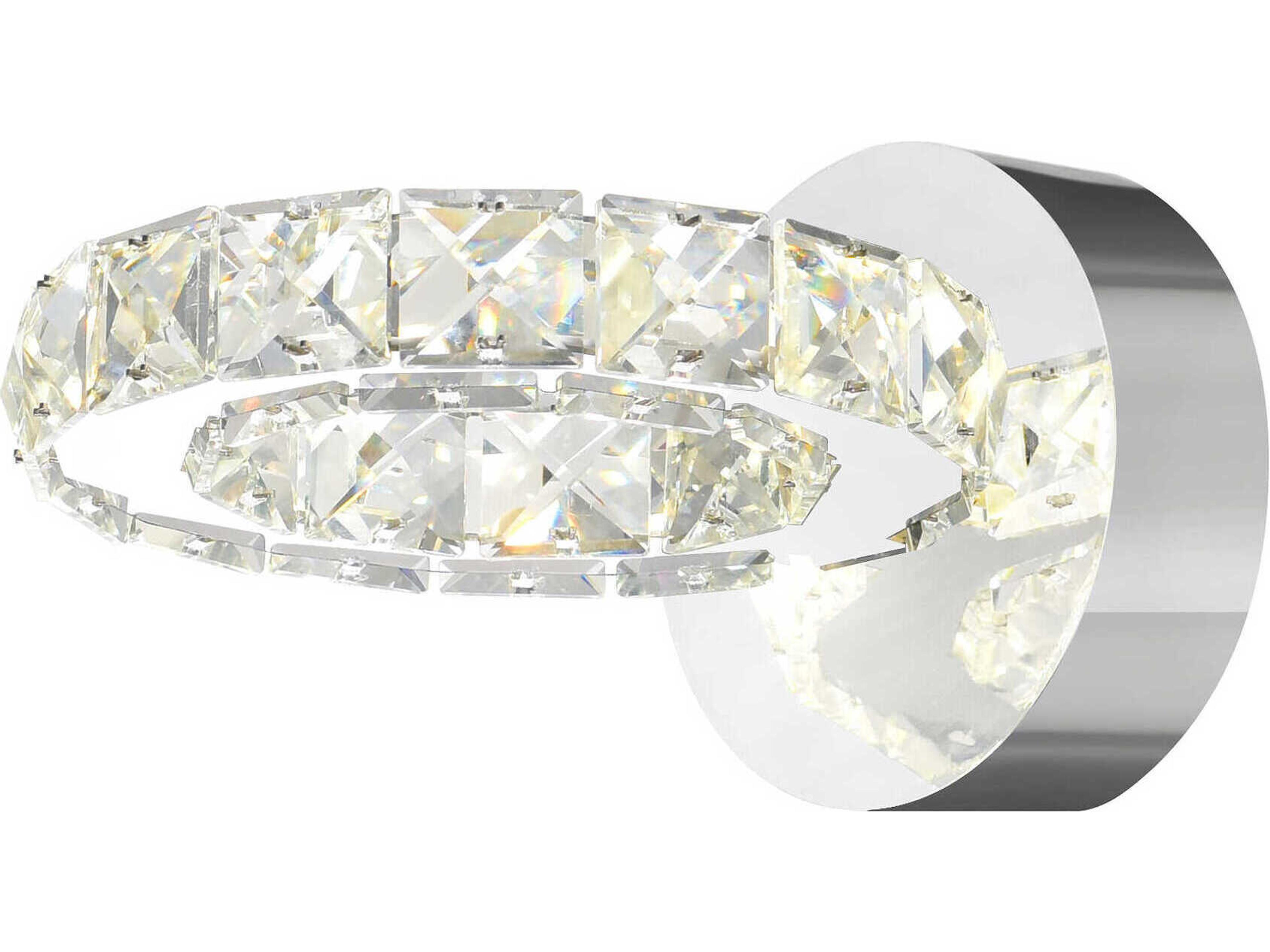 CWI Lighting Ring Stainless Steel Wall Sconce