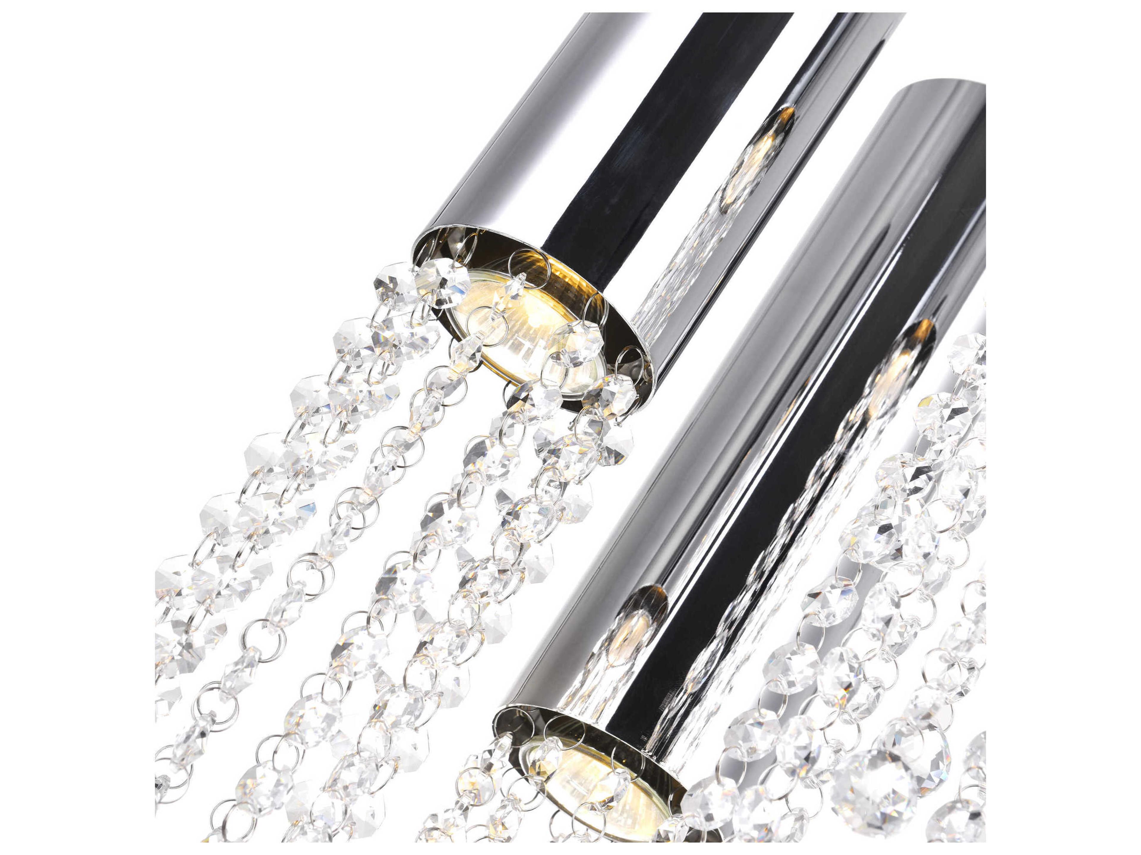 CWI Lighting Extended 9-Light Chrome Pendant