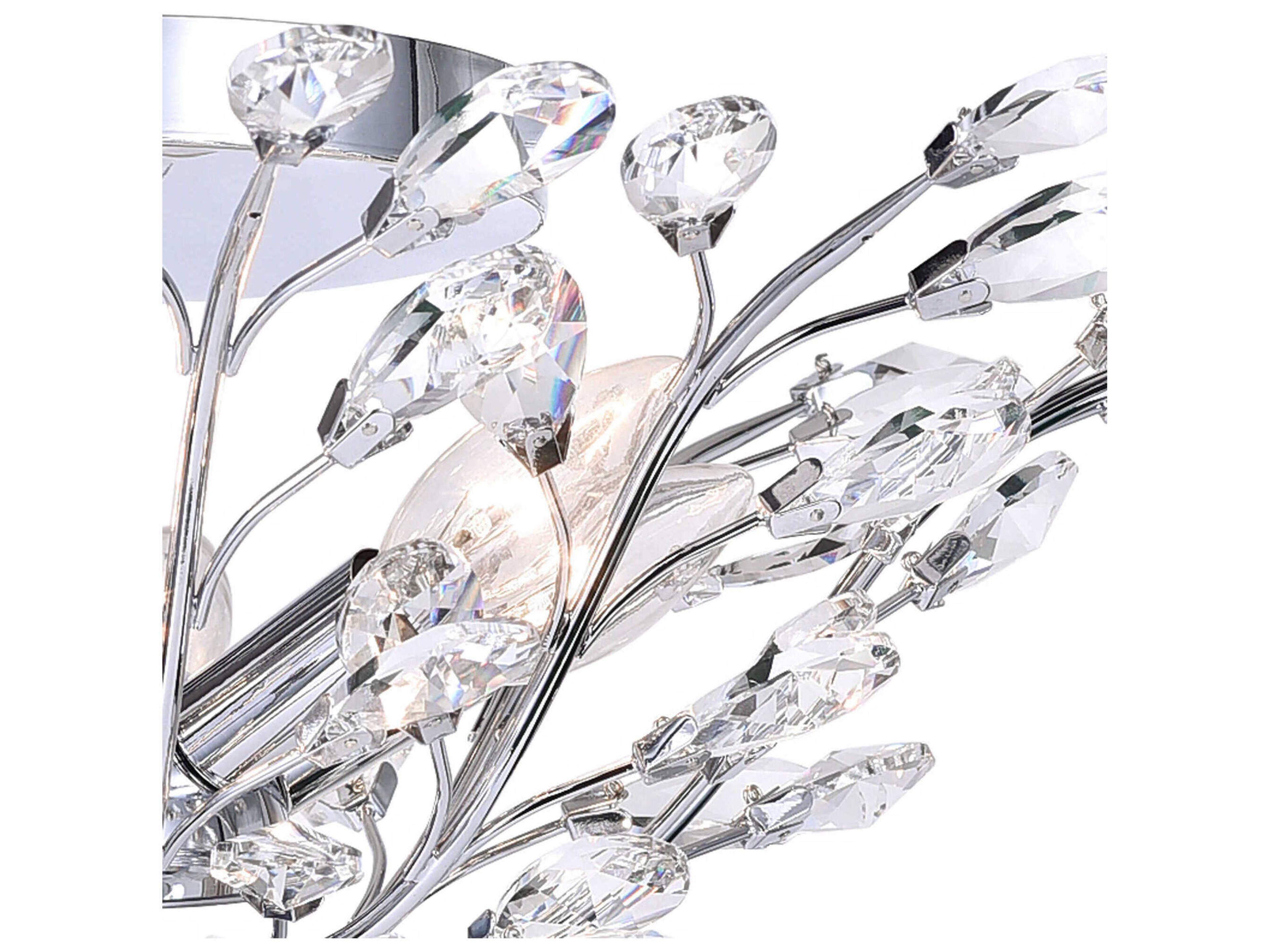 CWI Lighting Ivy 6-Light Chrome Semi Flush Mount