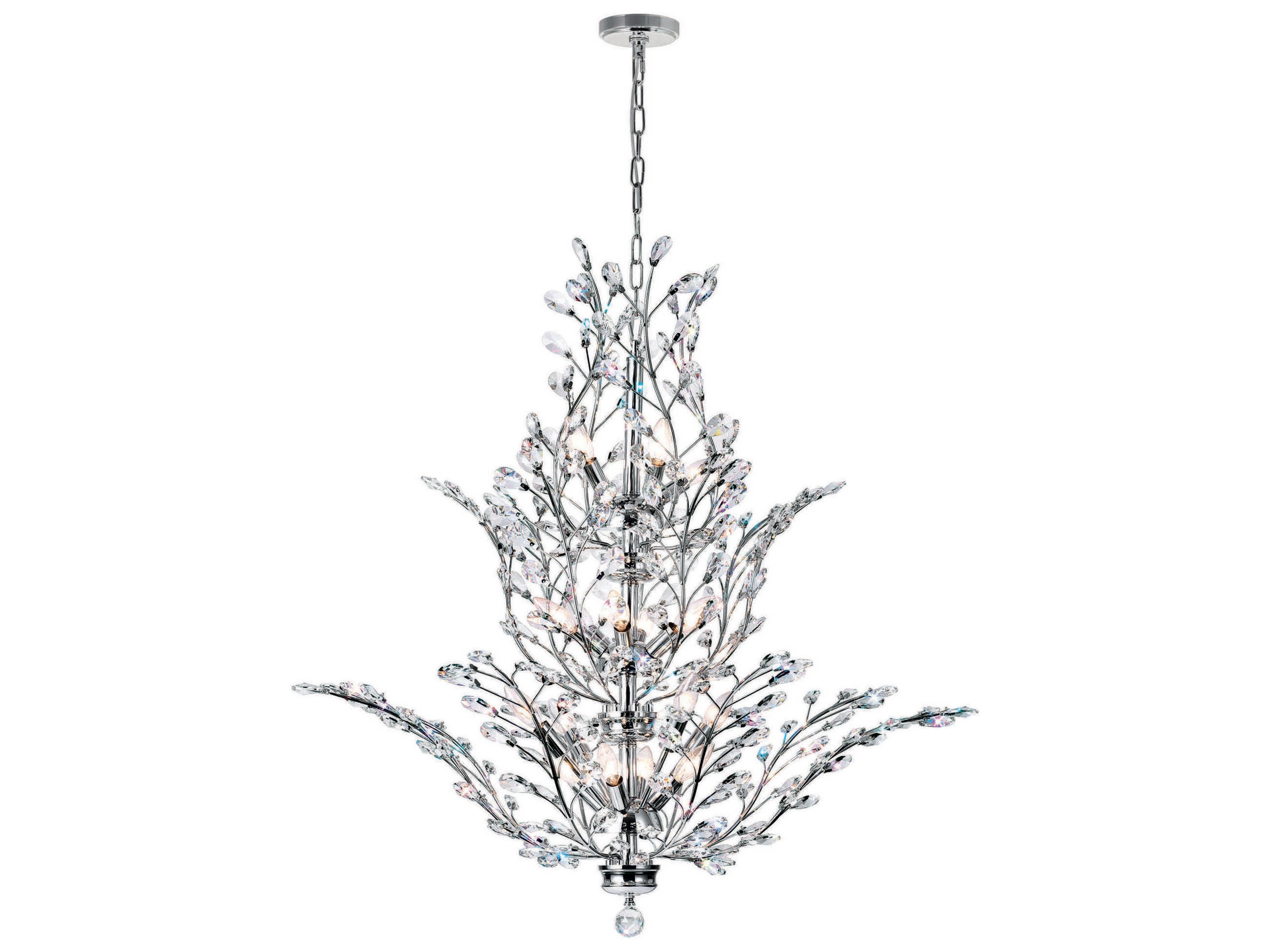 Ivy 18-Light Chrome Chandelier