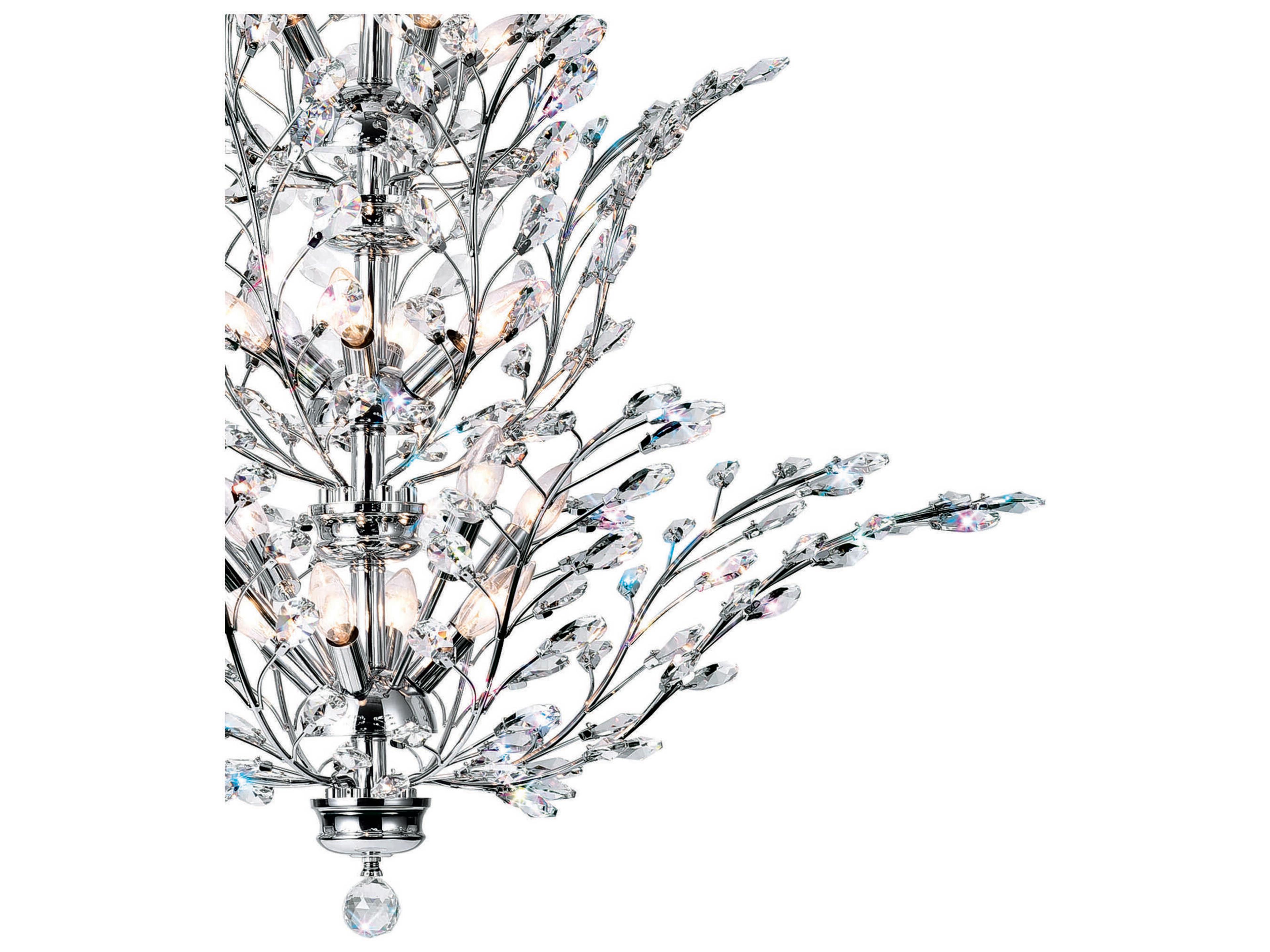 CWI Lighting Ivy 18-Light Chrome Chandelier