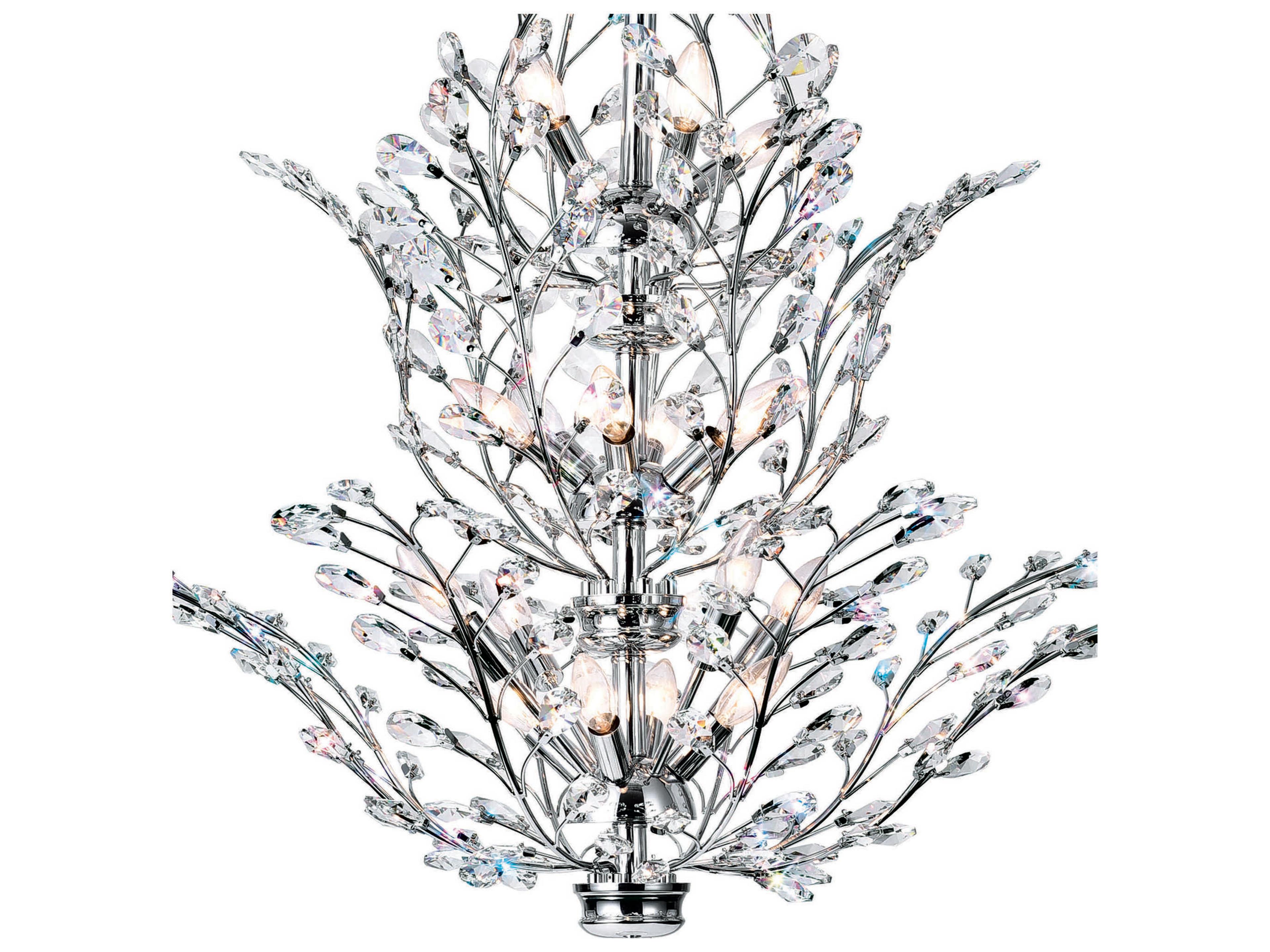 CWI Lighting Ivy 18-Light Chrome Chandelier