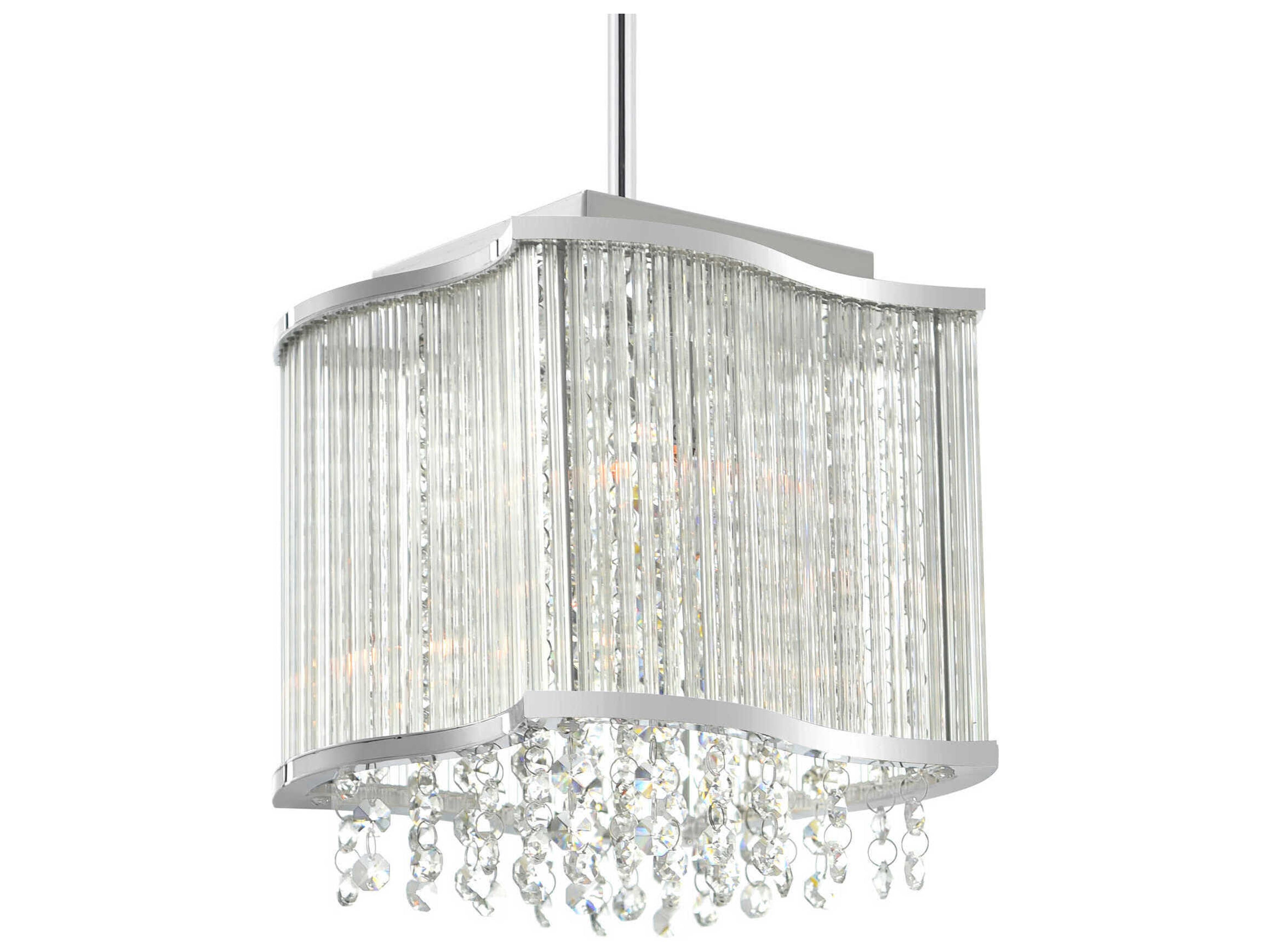 CWI Lighting Elsa 3-Light Chrome Mini Pendant