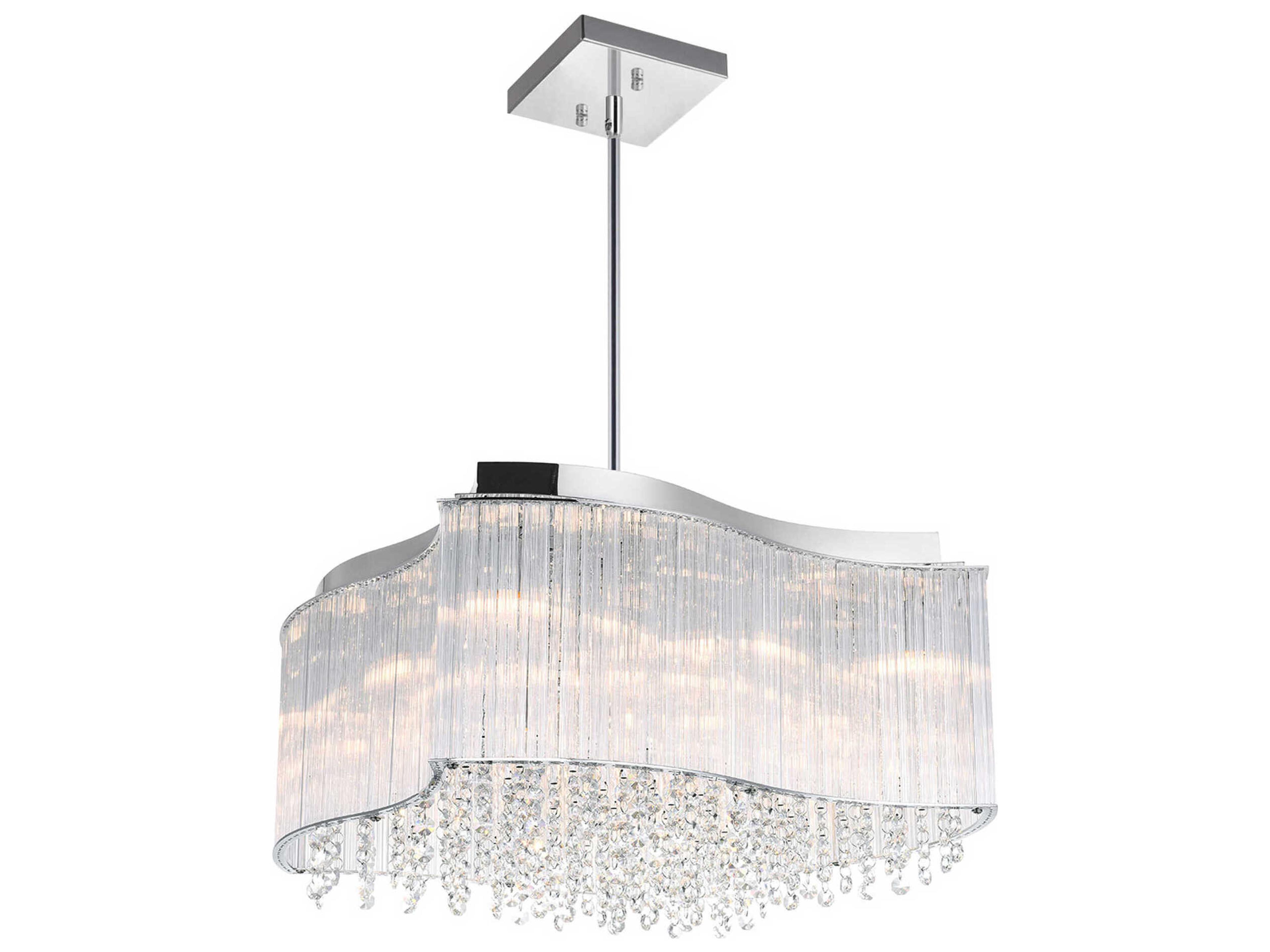Elsa 10-Light Chrome Pendant