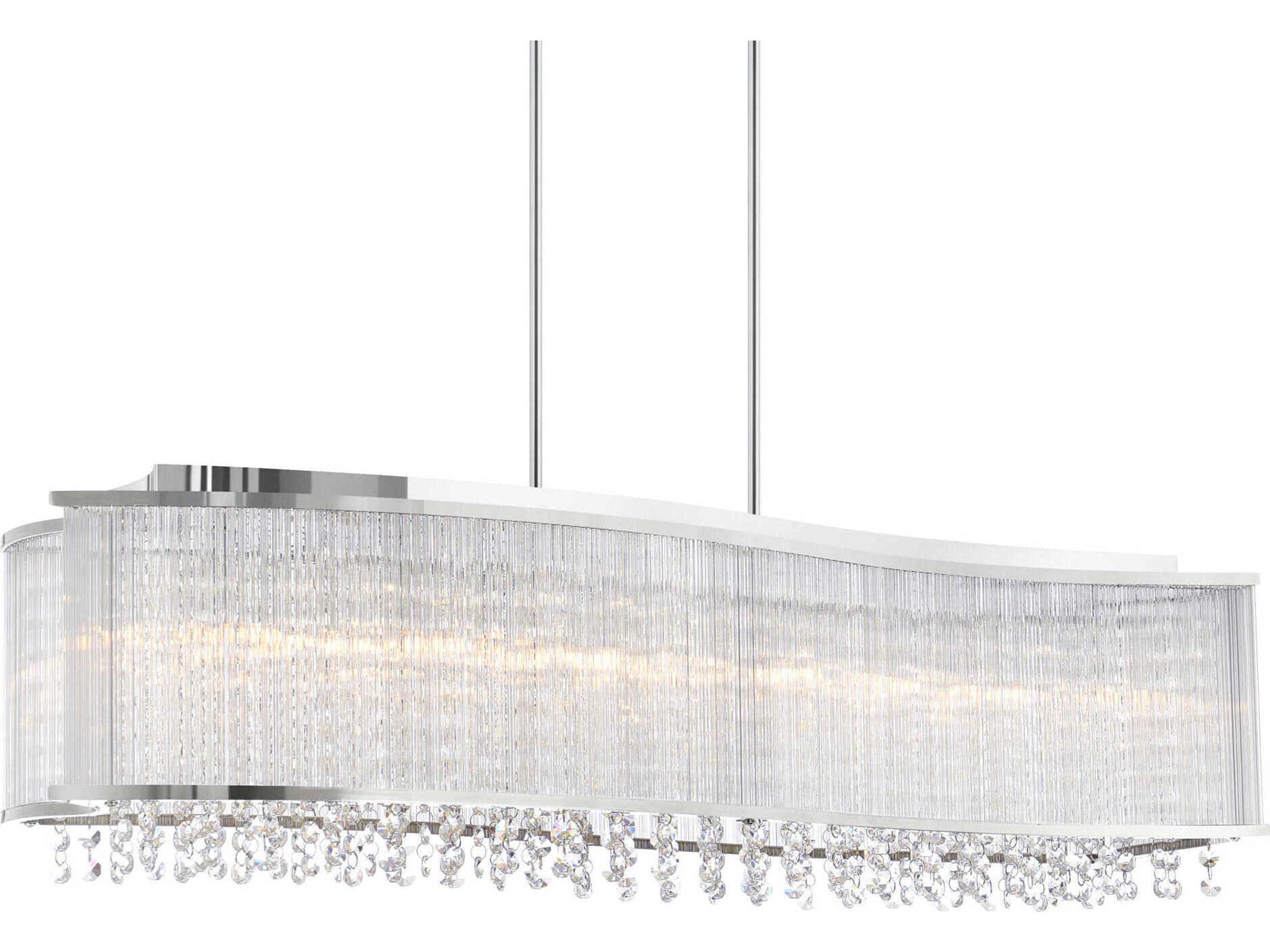 CWI Lighting Elsa 6-Light Chrome Island Pendant