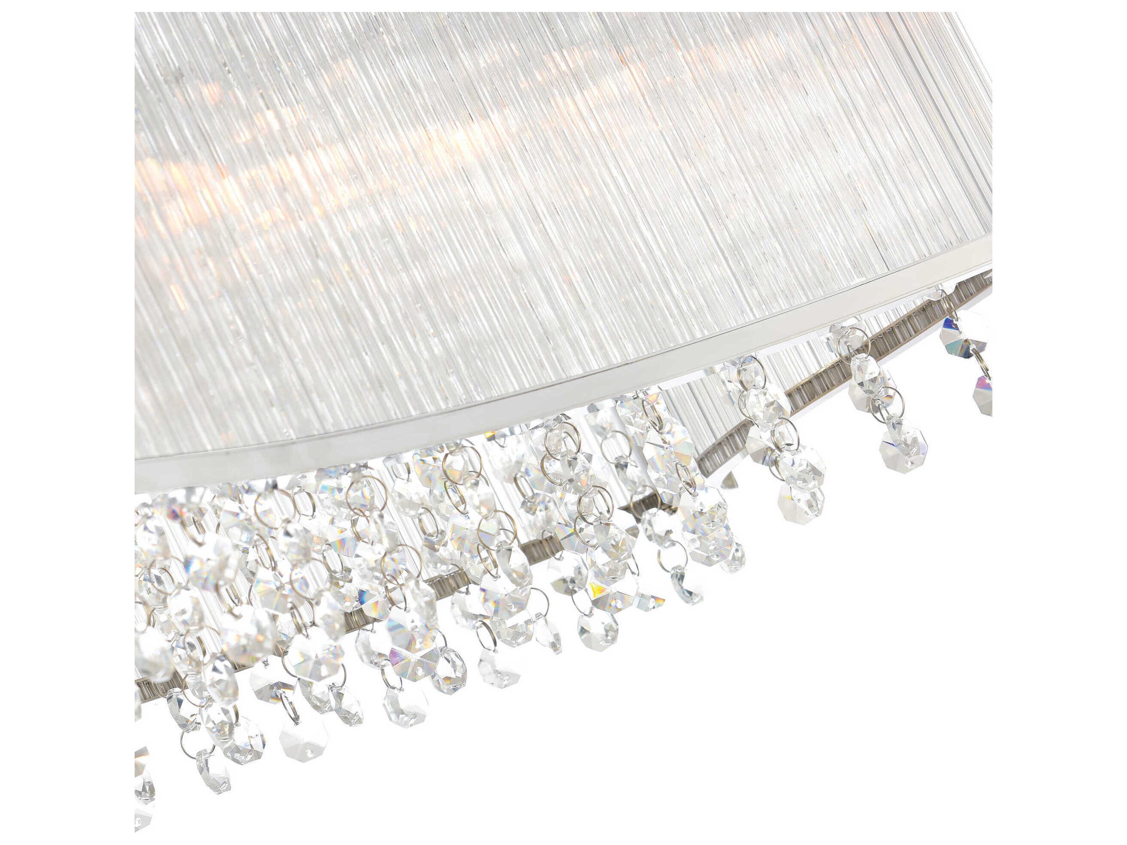 CWI Lighting Elsa 6-Light Chrome Island Pendant