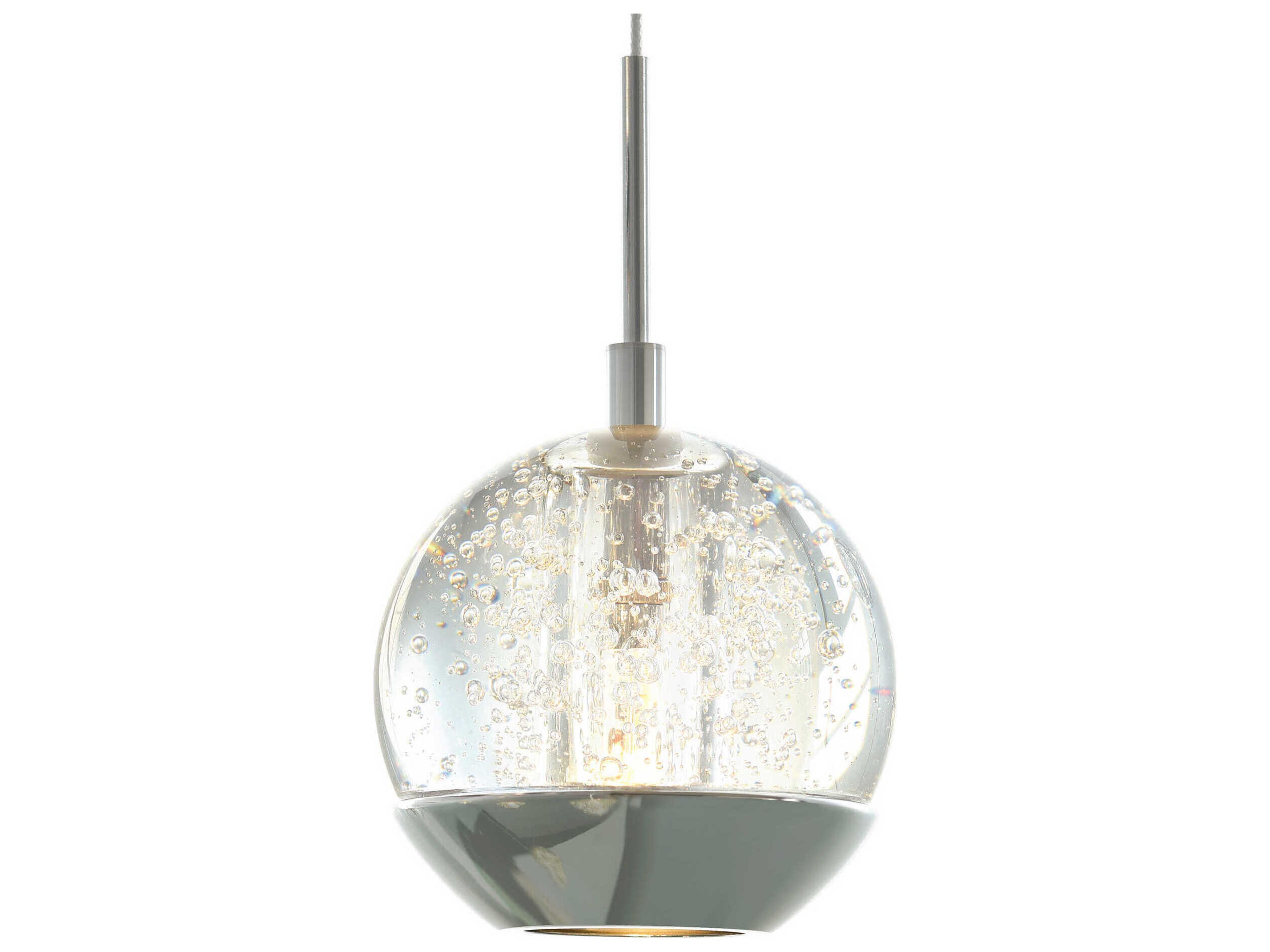 CWI Lighting Perrier 1-Light Chrome Globe Mini Pendant