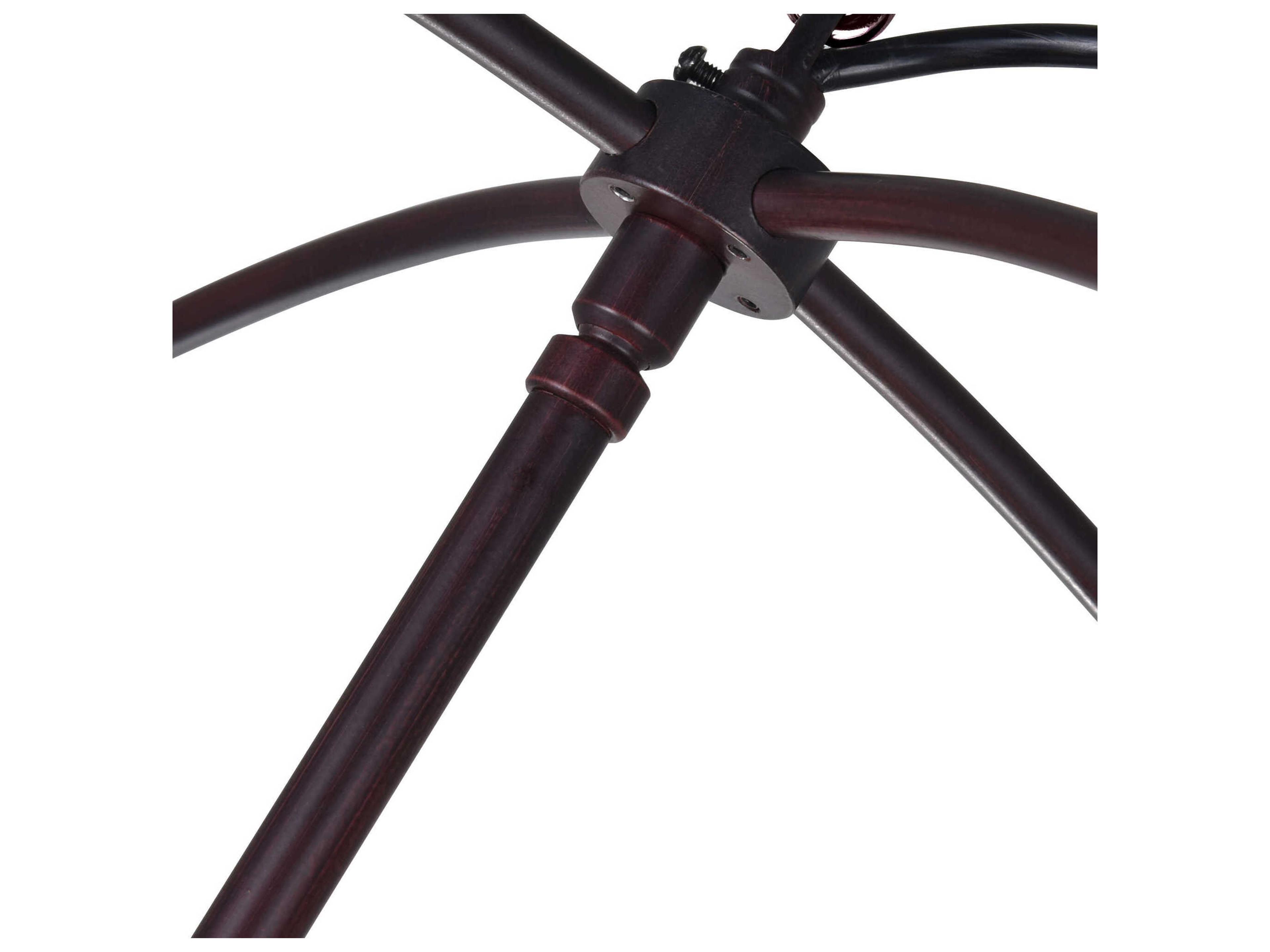 CWI Lighting Arza 8-Light Brown Candelabra Globe Chandelier