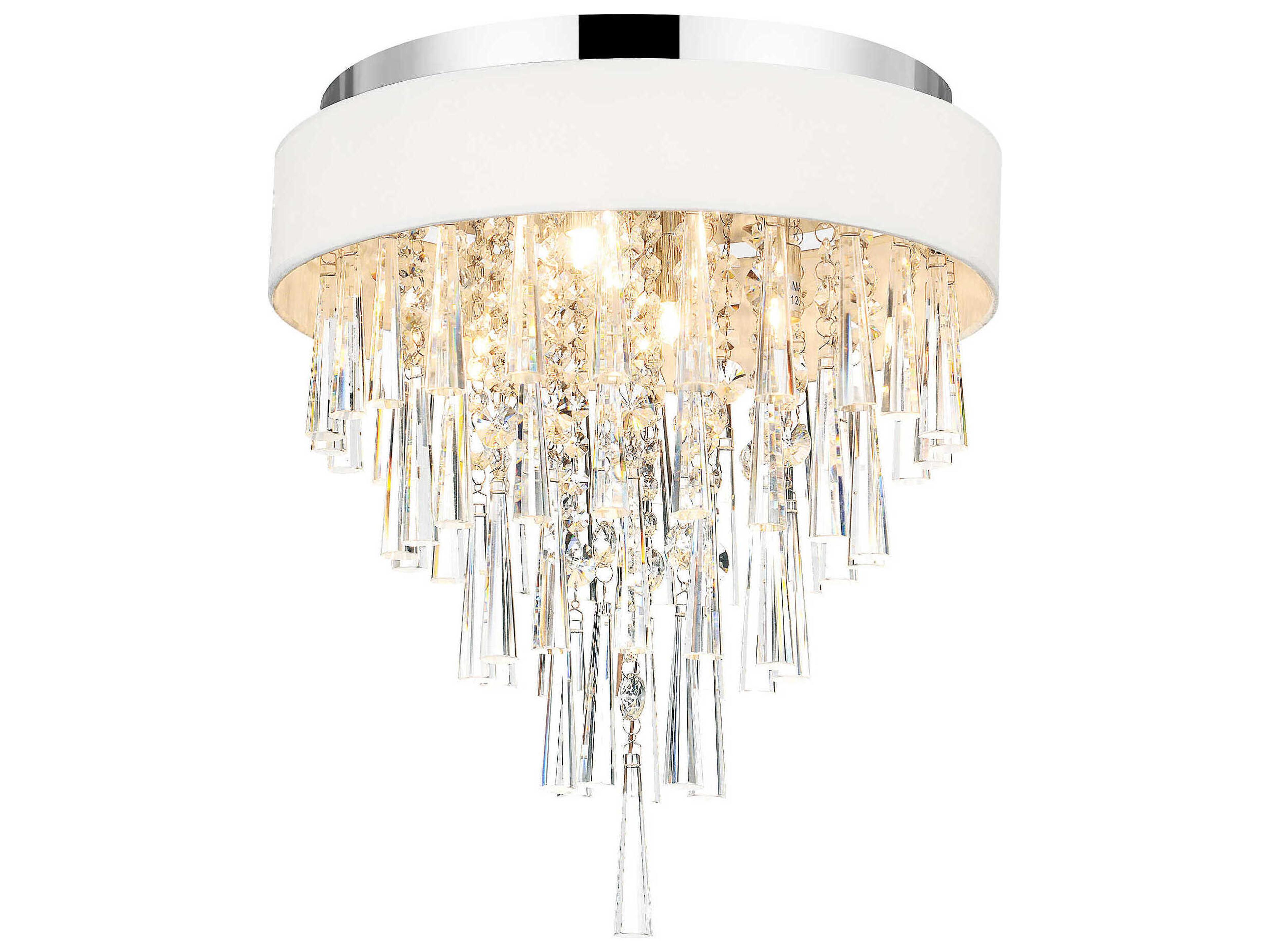 Franca 4-Light Off White Flush Mount