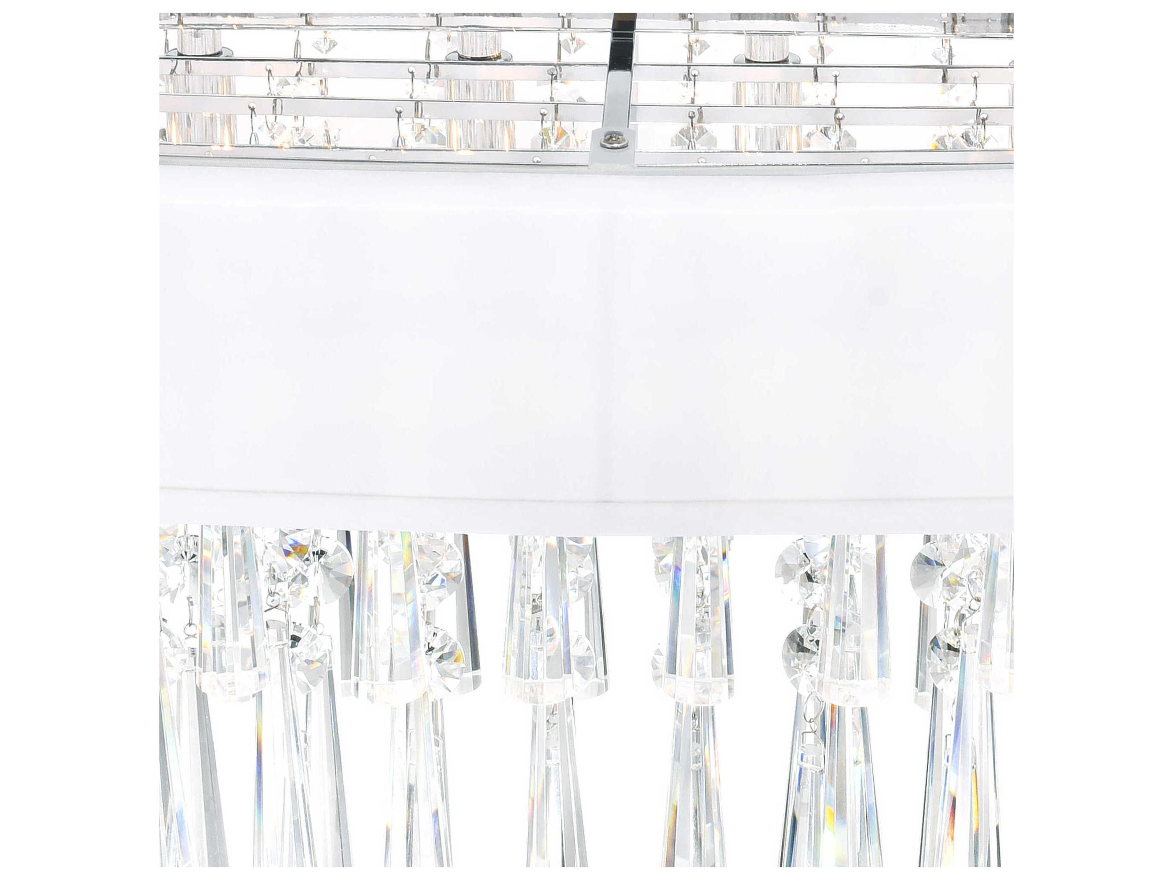 CWI Lighting Franca 4-Light Off White Flush Mount