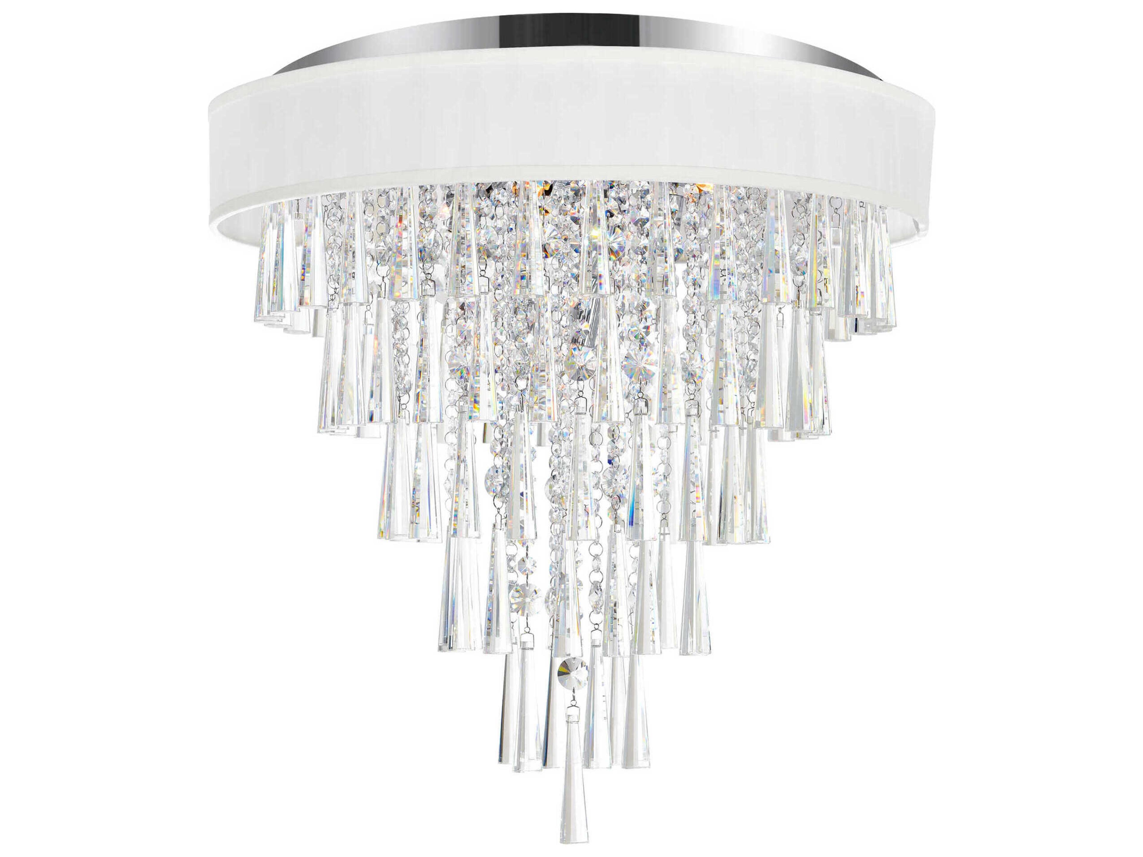 Franca 8-Light Off White Flush Mount