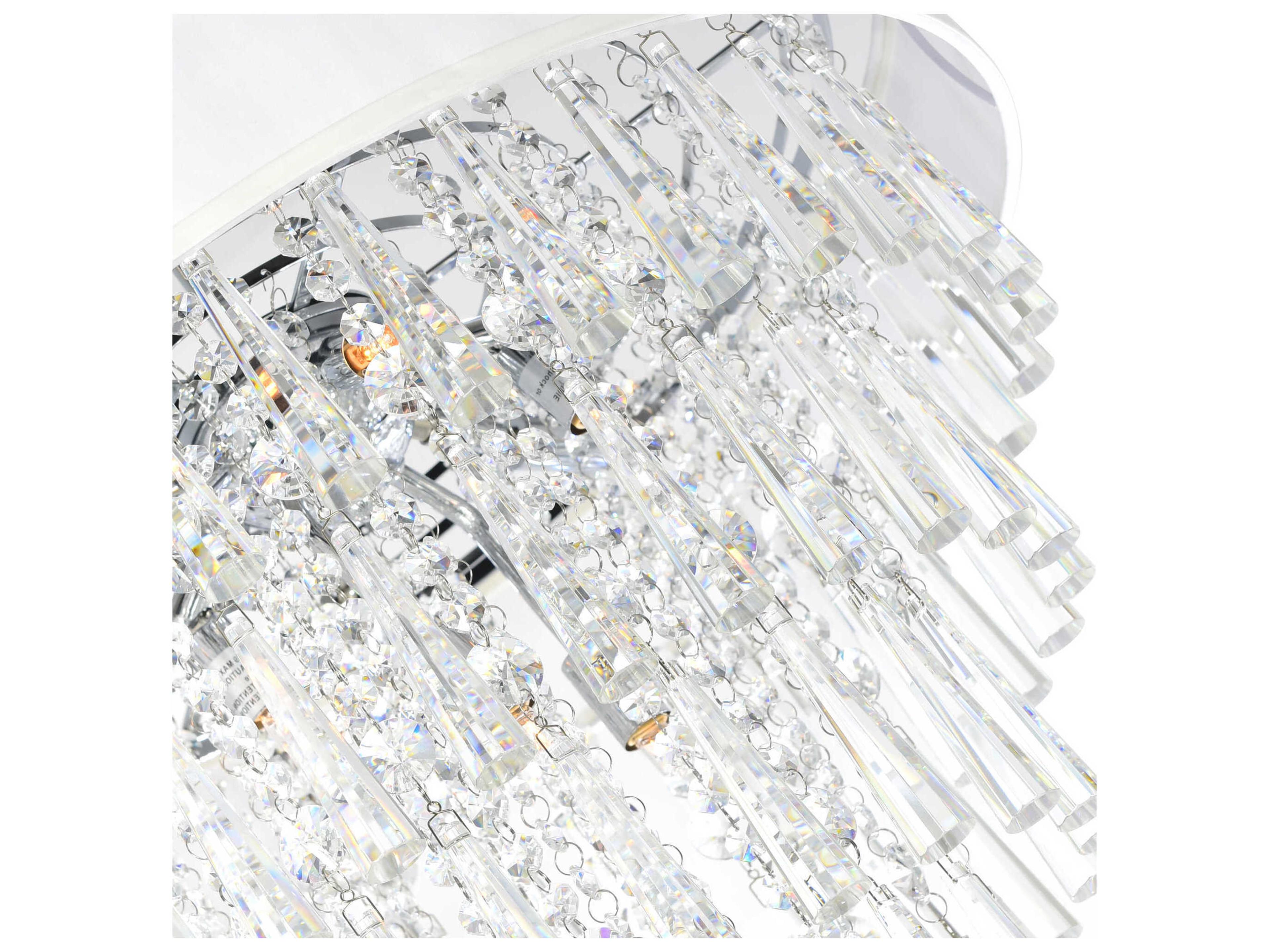 CWI Lighting Franca 8-Light Off White Chandelier