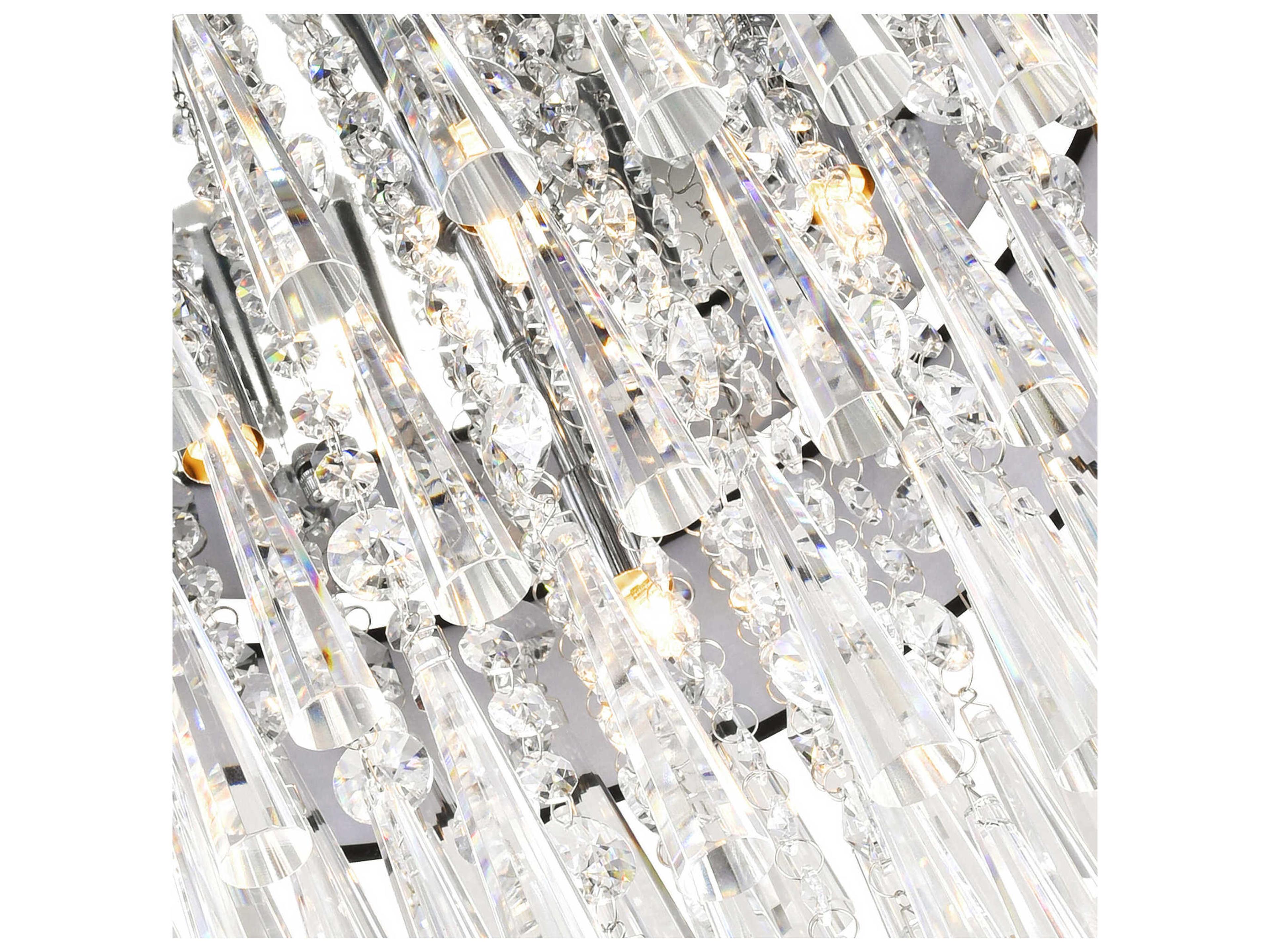 CWI Lighting Franca 8-Light Black Island Pendant