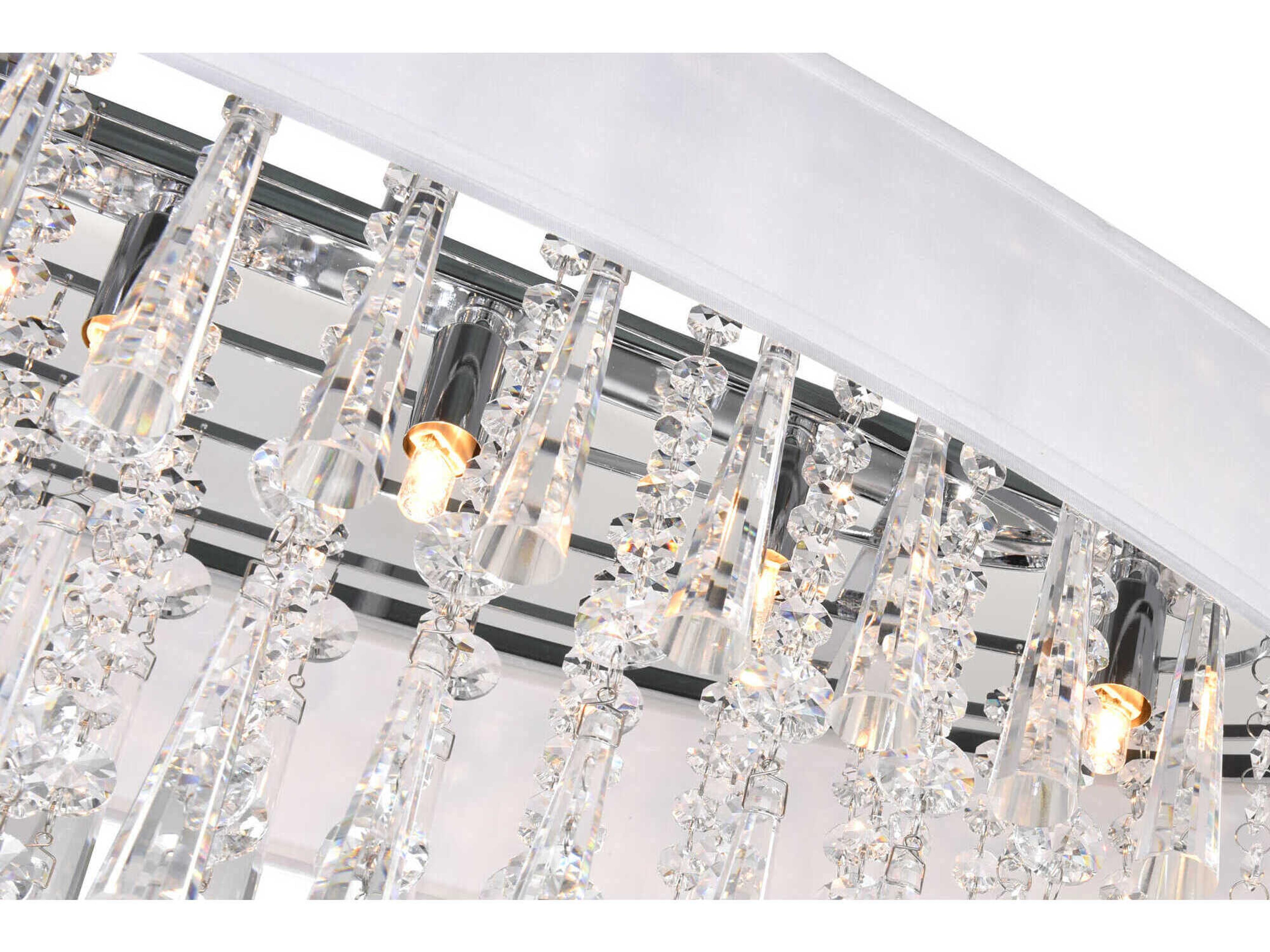 CWI Lighting Franca 8-Light Off White Island Pendant