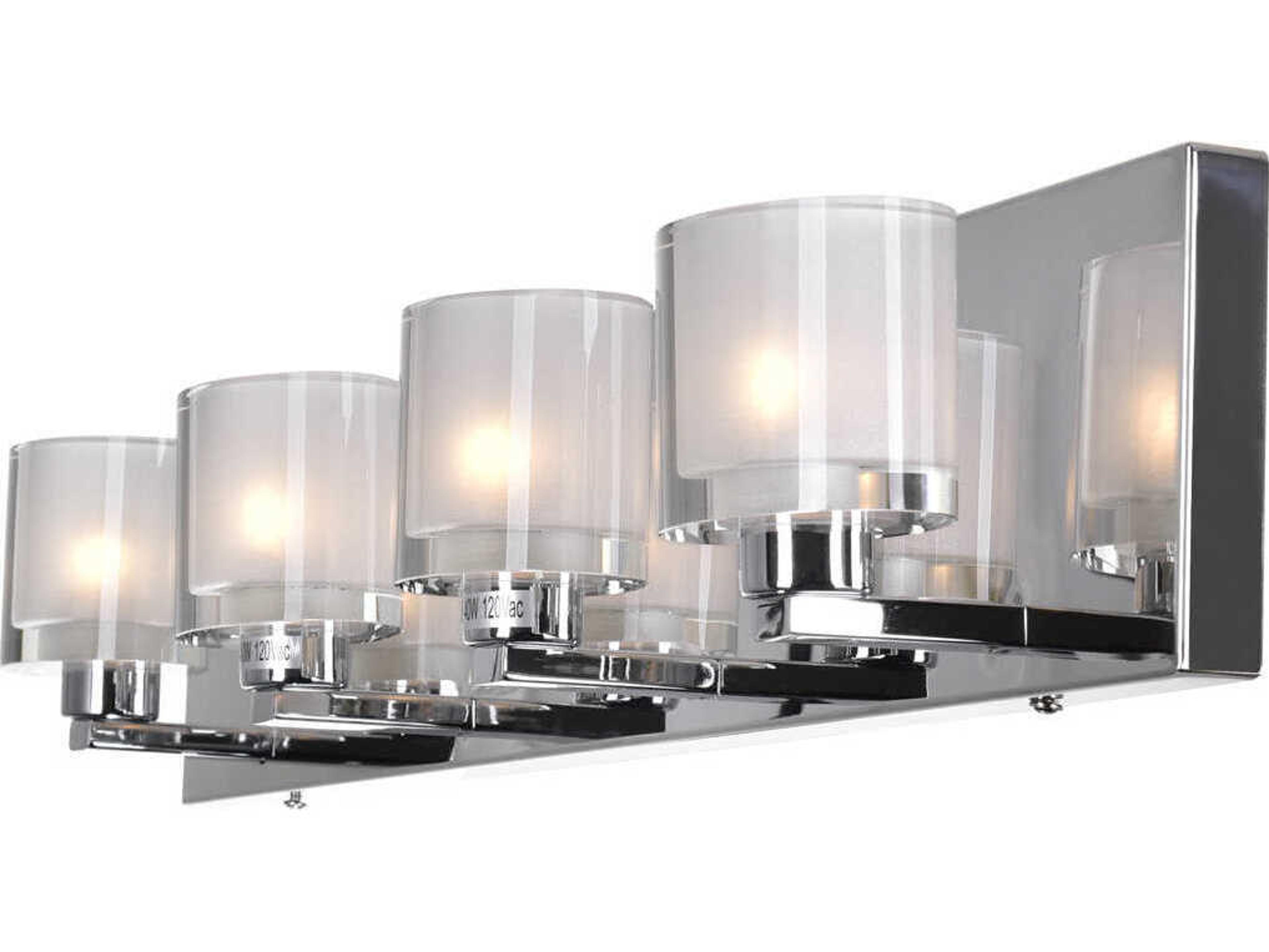 CWI Lighting Tina 4-Light Chrome Vanity Light