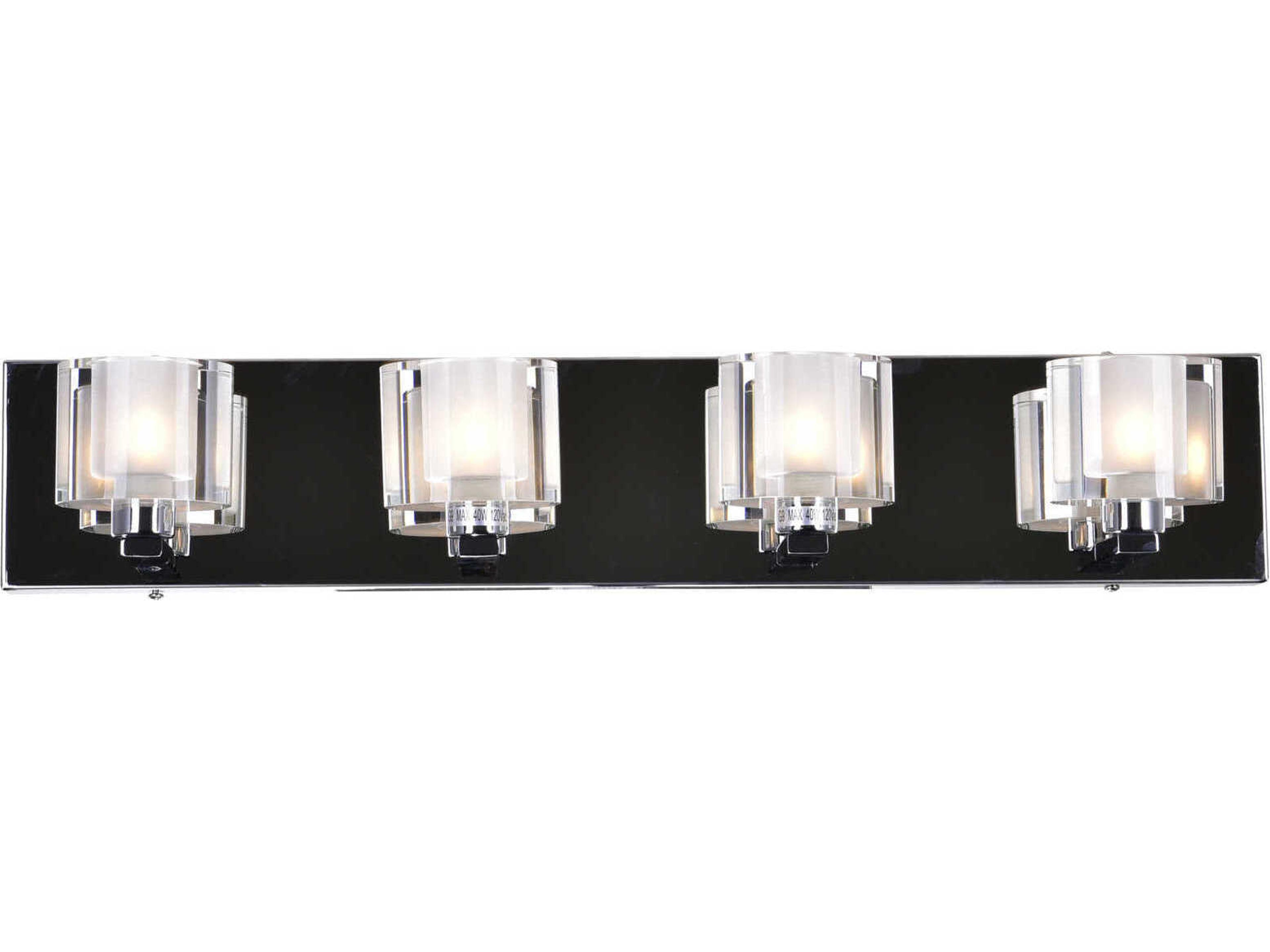 CWI Lighting Tina 4-Light Chrome Vanity Light