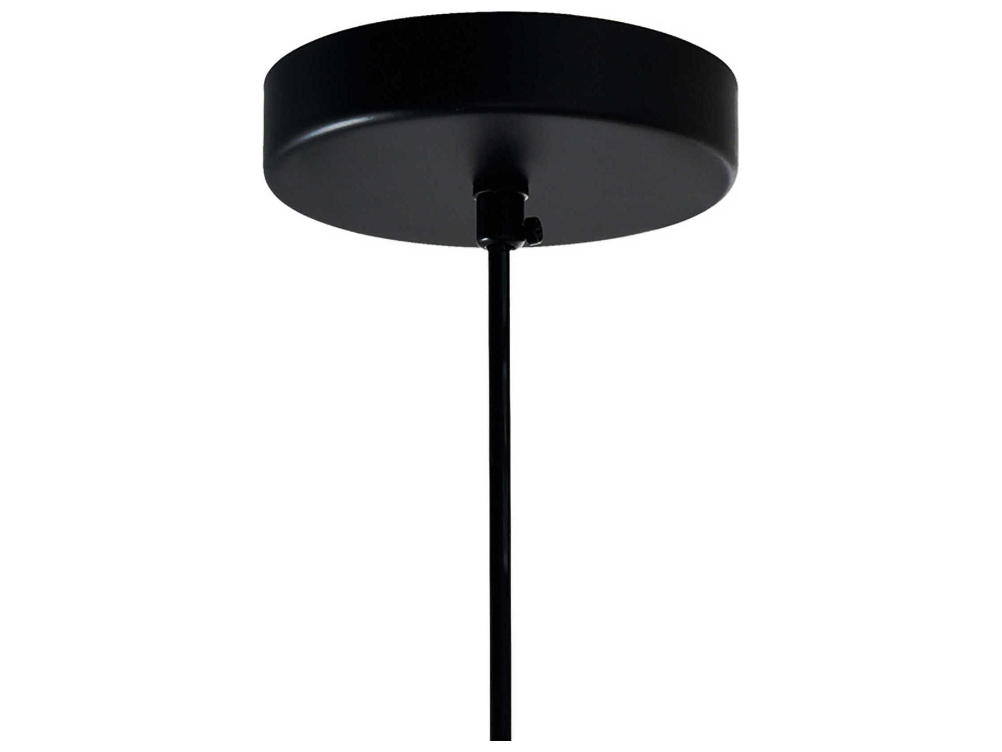 CWI Lighting Glass 2-Light Black Globe Mini Pendant