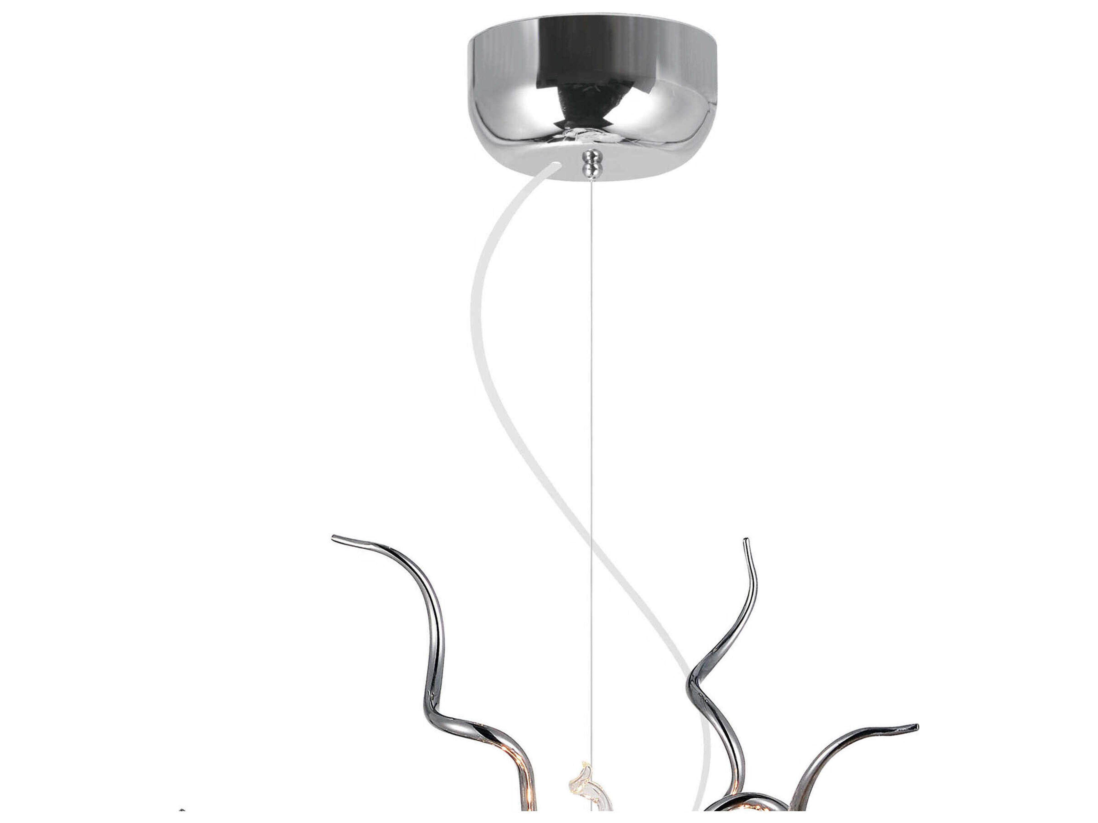 CWI Lighting Twist 15-Light Chrome Sputnik Chandelier