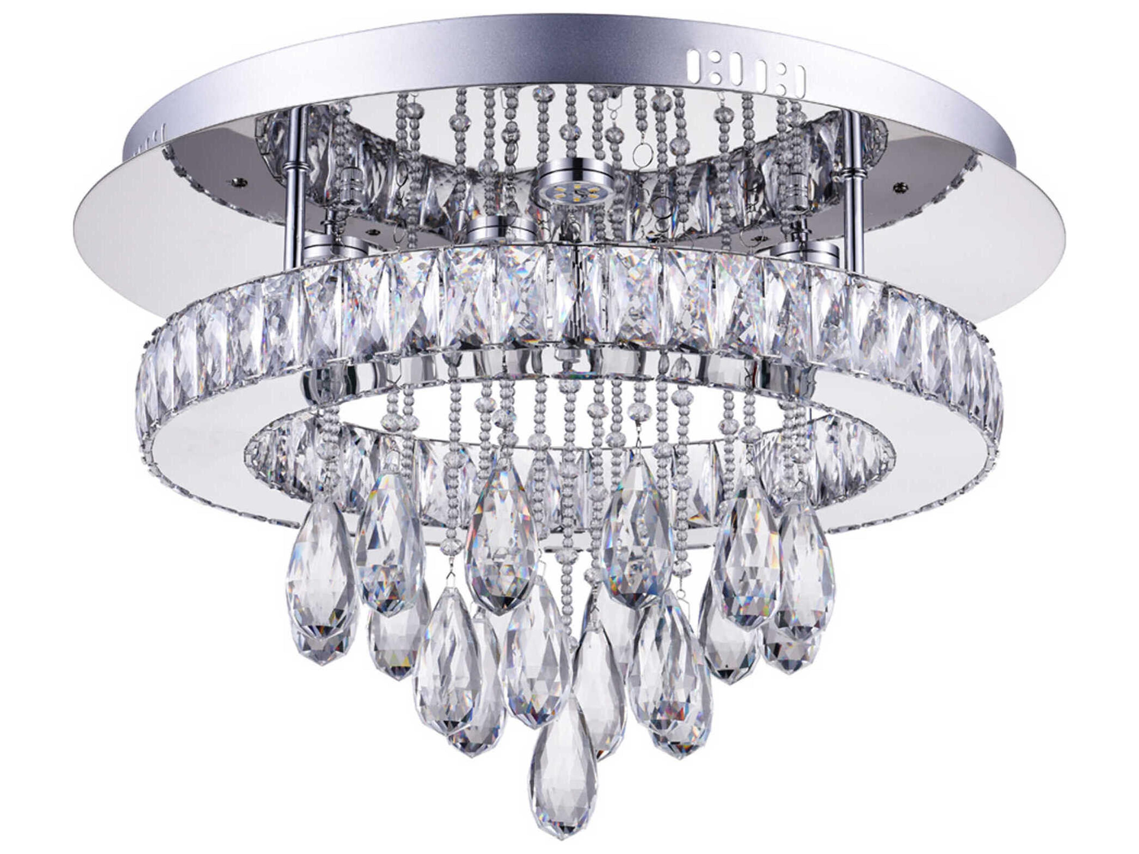 CWI Lighting Veil Stainless Steel Flush Mount