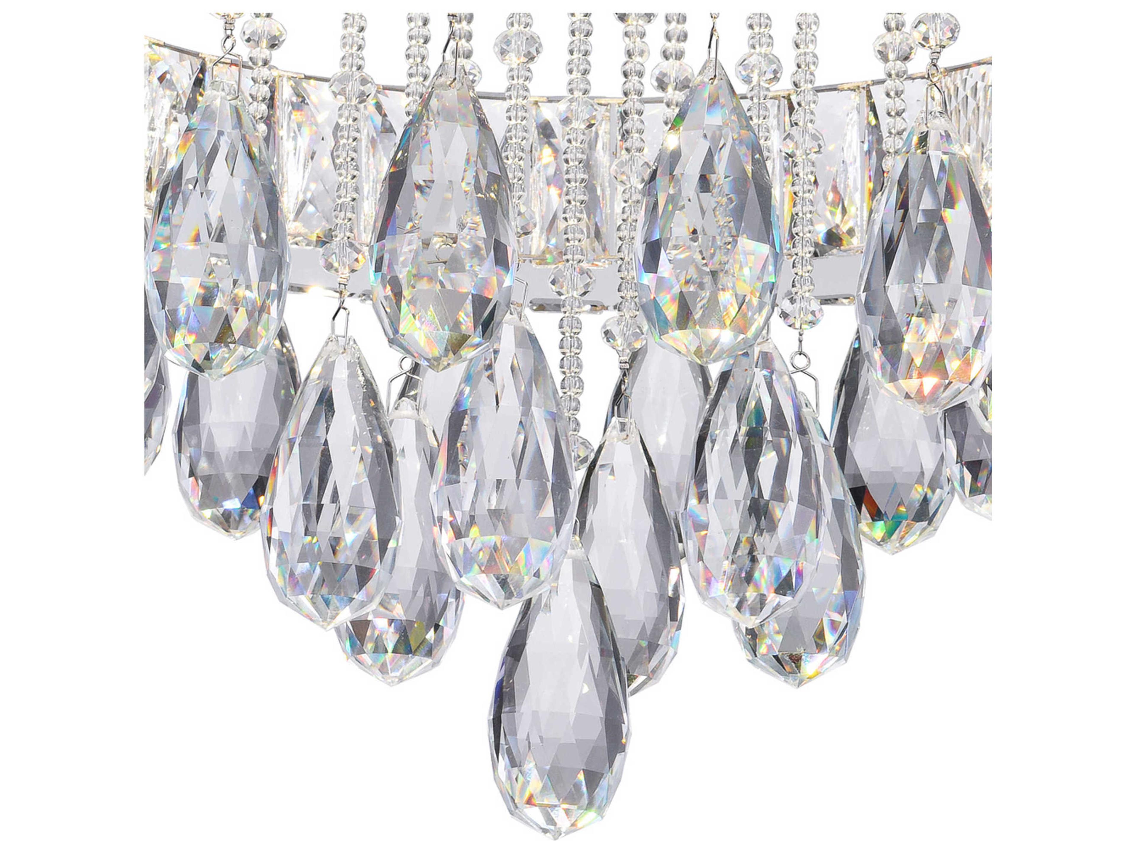 CWI Lighting Veil Stainless Steel Flush Mount