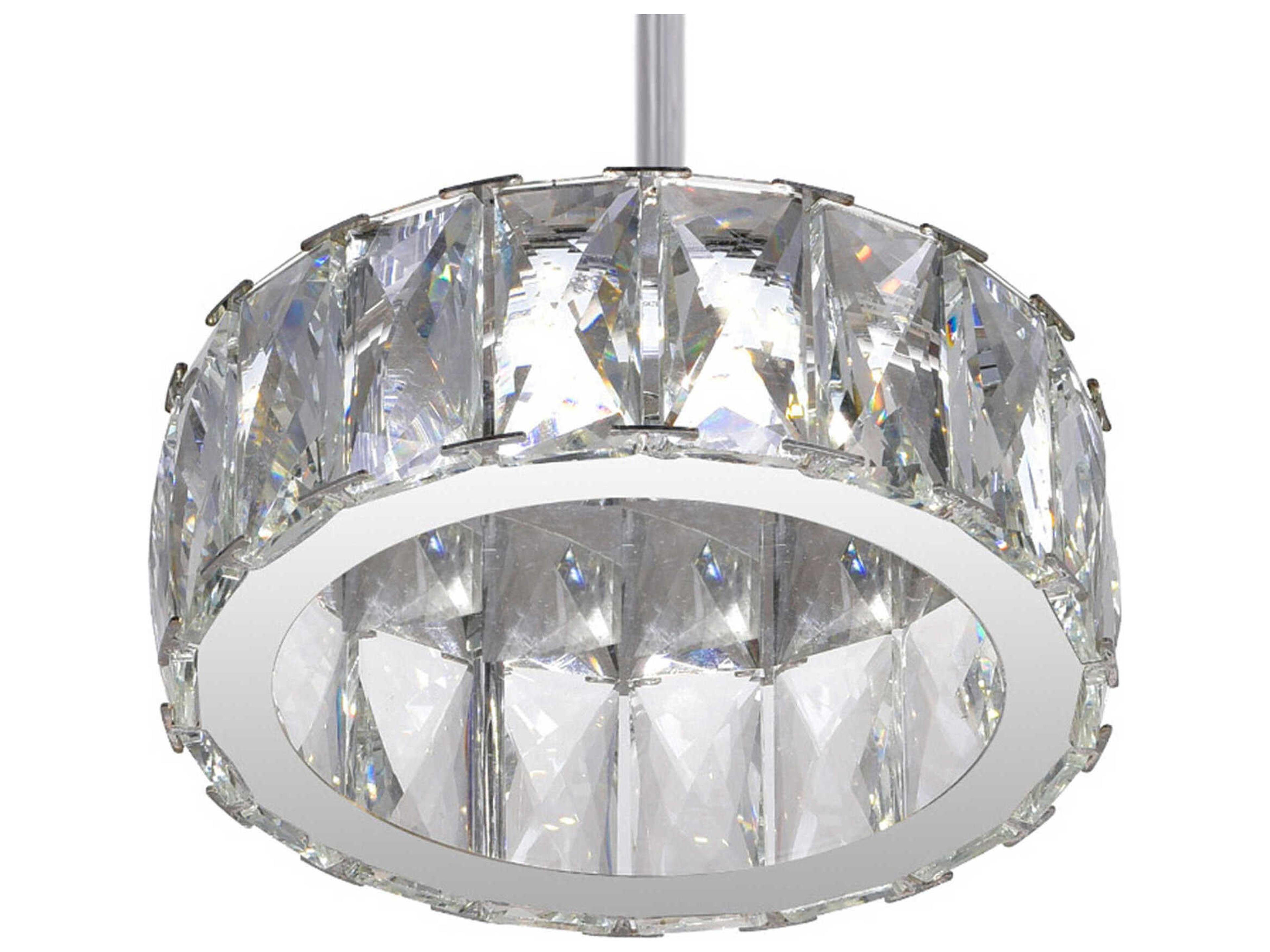 CWI Lighting Milan Chrome Round Mini Pendant