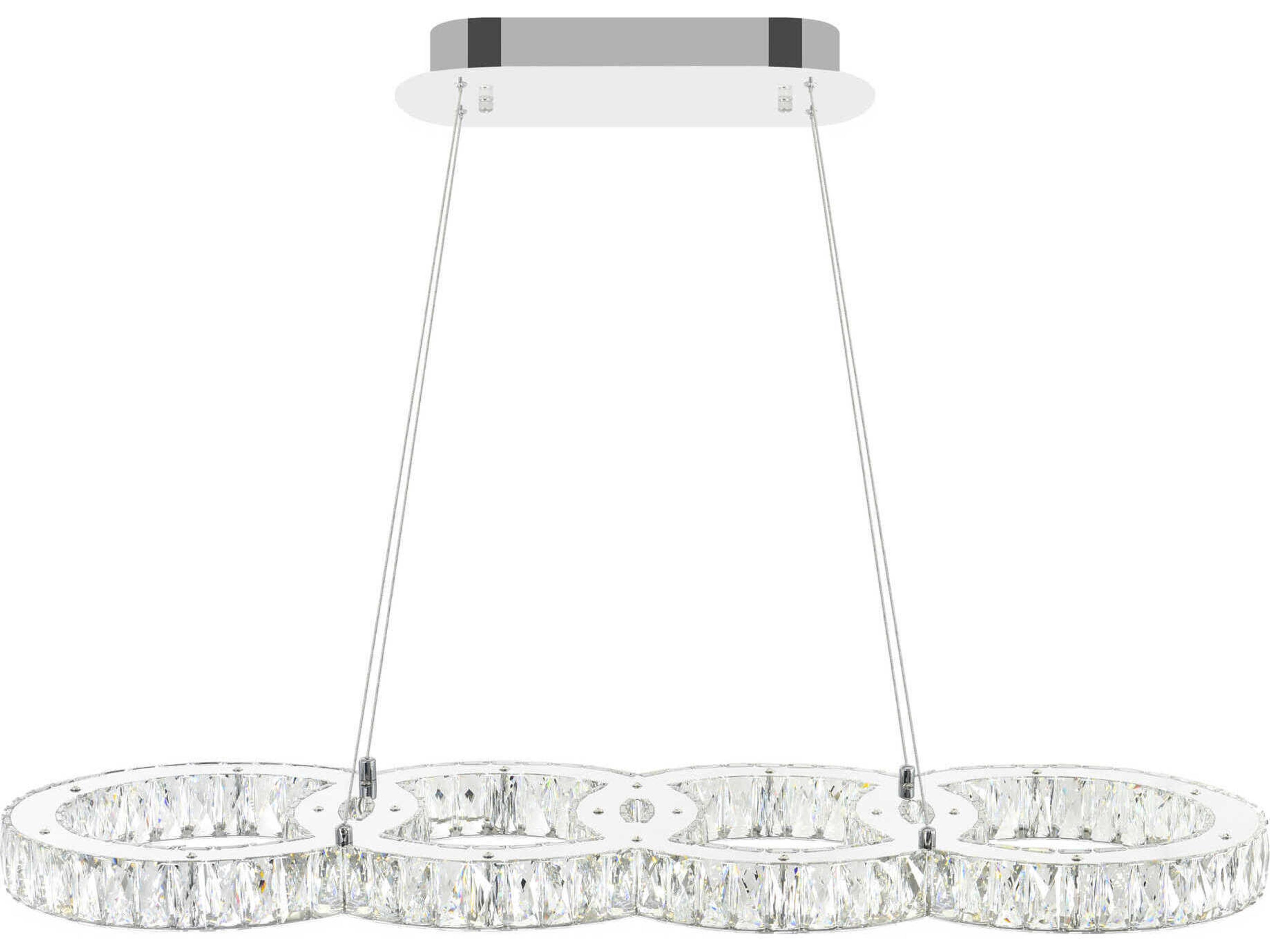CWI Lighting Milan Stainless Steel Island Pendant
